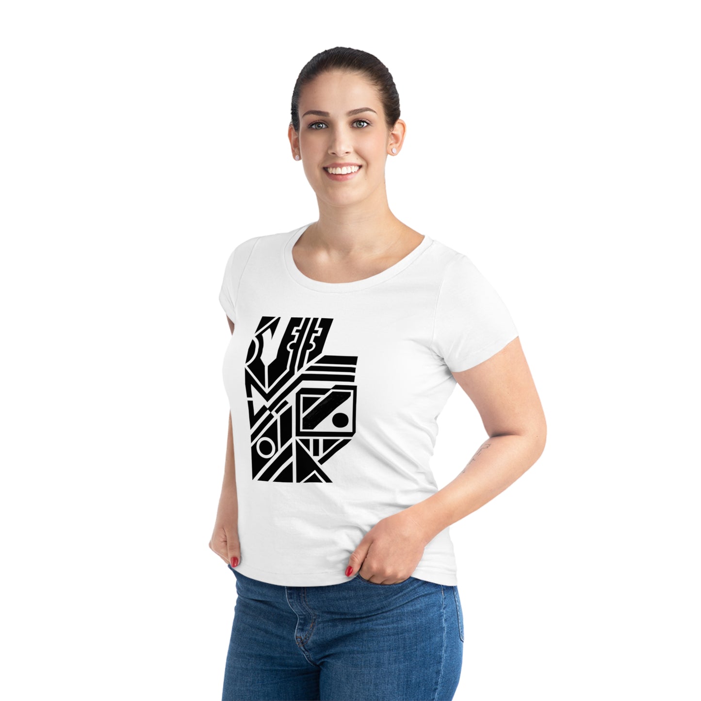 Women's Jazzer 100% Organic Cotton T-shirt (Design 6)