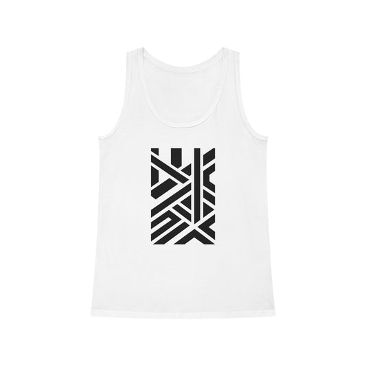 Women's Dreamer 100% Organic Cotton Tank Top (Design 7)