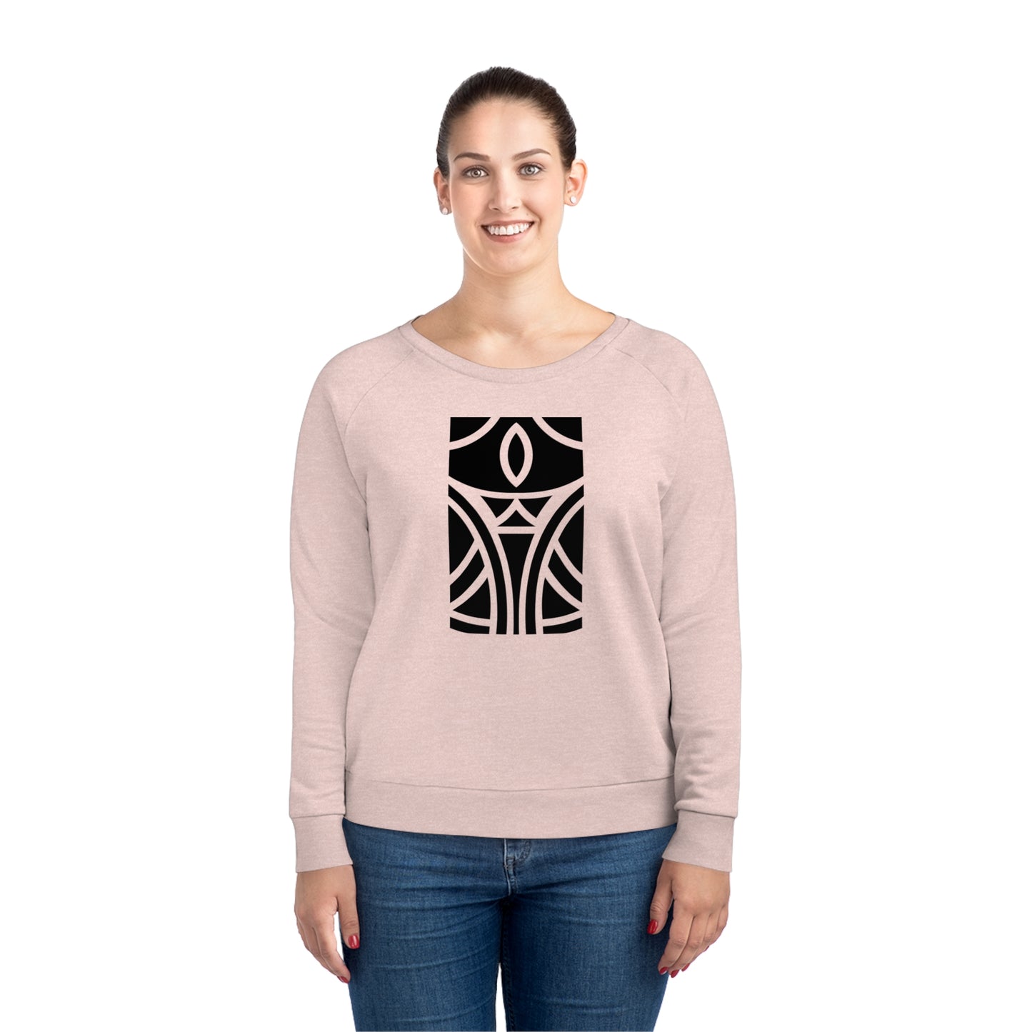 Women's Dazzler 85% Organic Cotton Relaxed Fit Sweatshirt (Design 12)