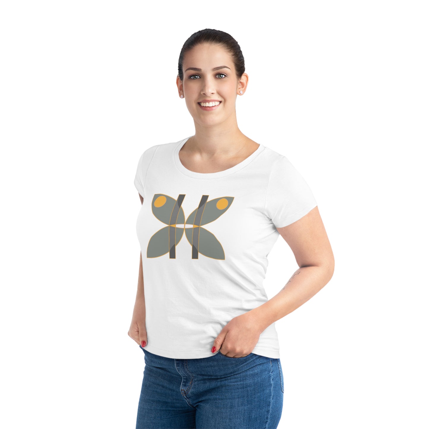 Women's Jazzer 100% Organic Cotton T-shirt (Design 14)