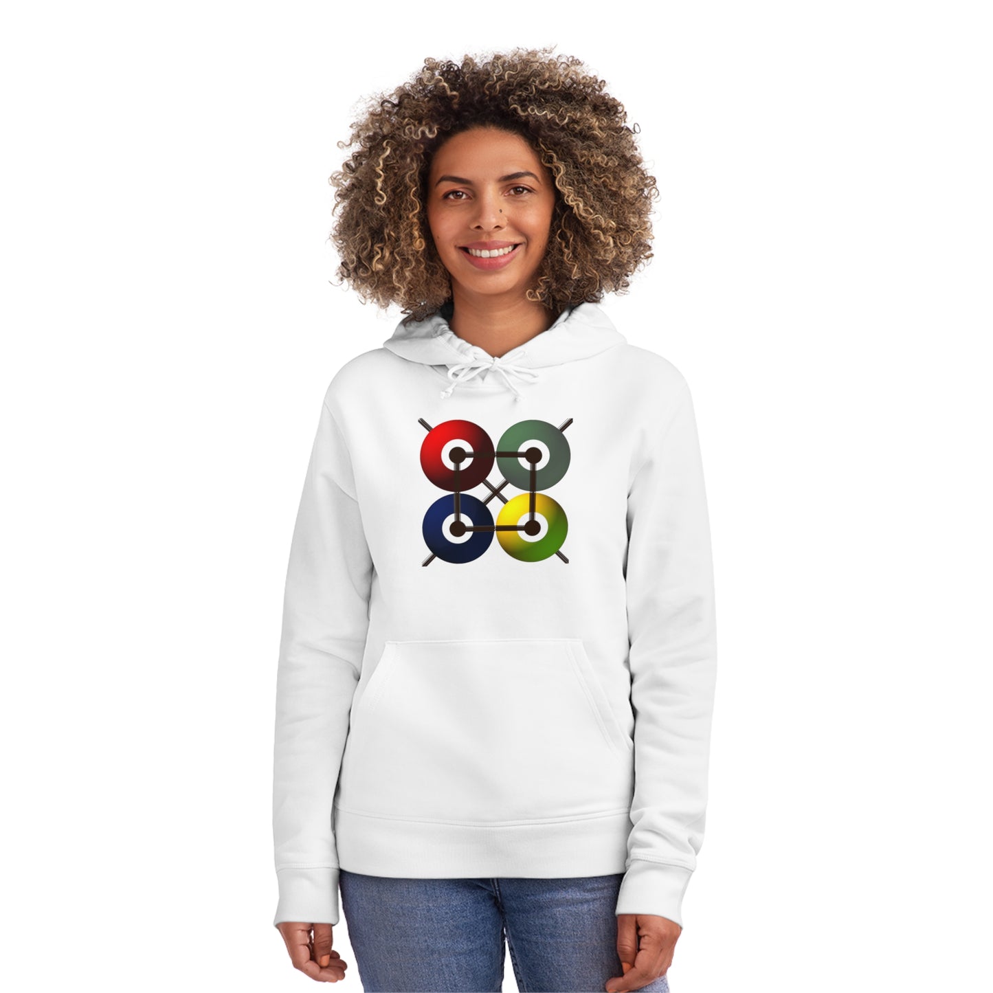 Unisex Drummer Hoodie (85% Organic Cotton and 15% Recycled Polyester) - Design 16