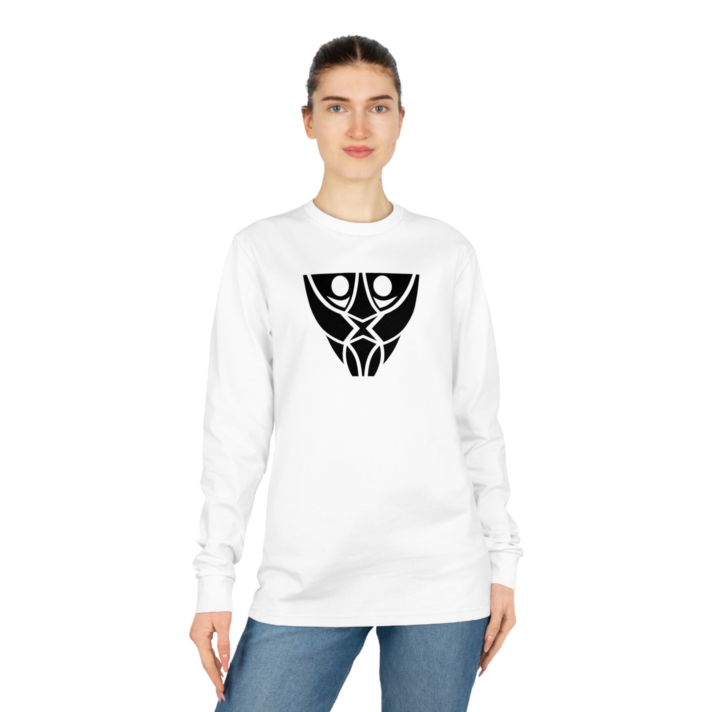 Unisex Shifts Dry 100% Organic Cotton Long Sleeve T-shirt (Design 19)