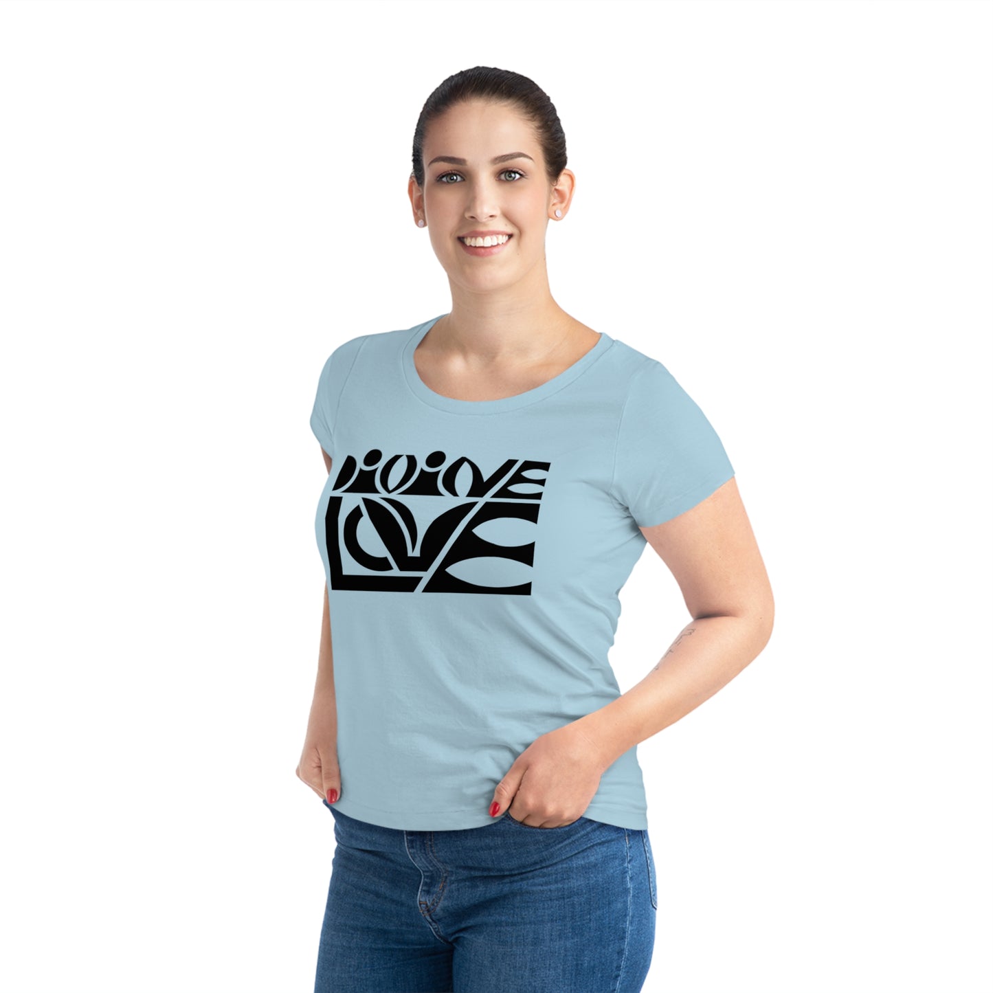 Women's Jazzer 100% Organic Cotton T-shirt (Divine Love)