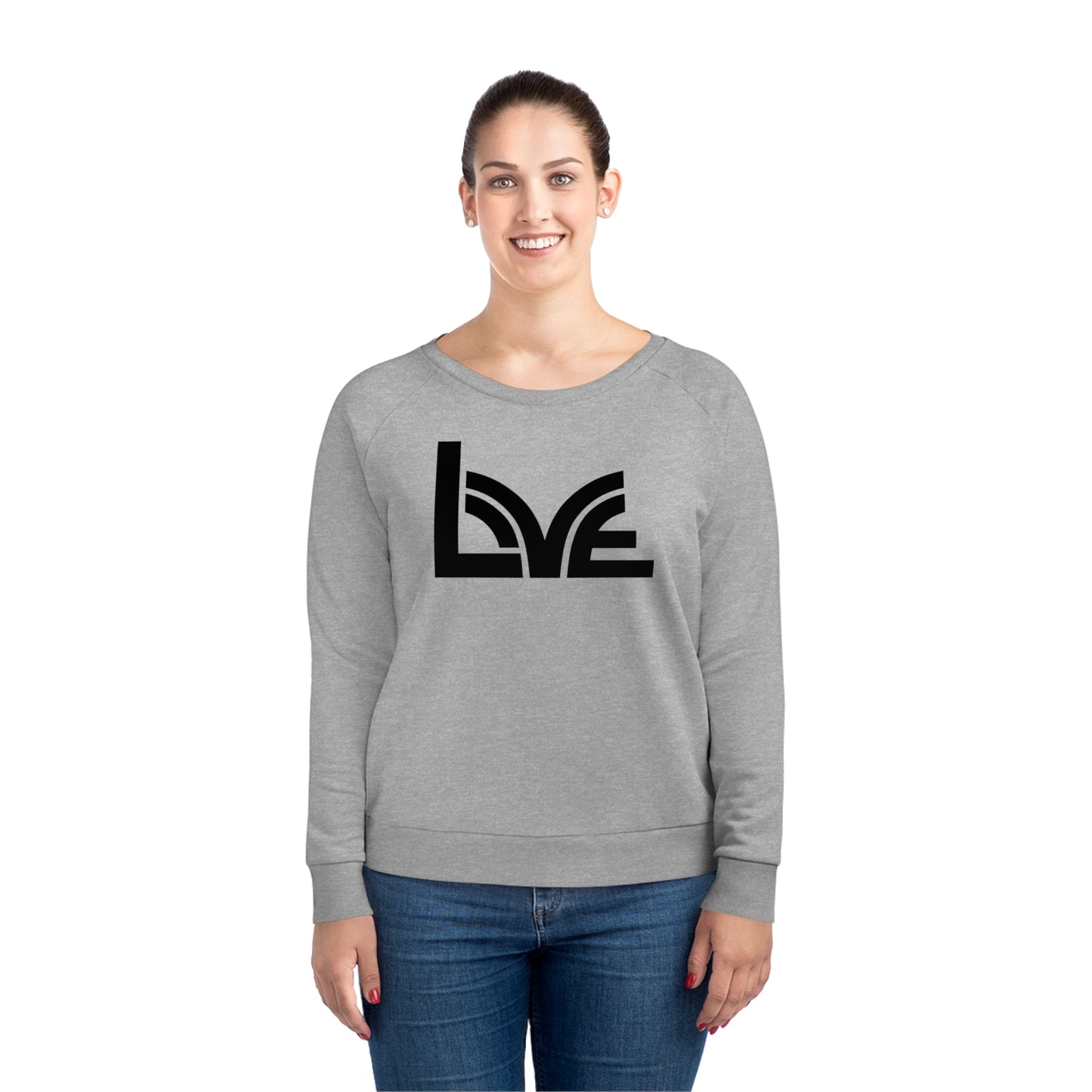 Women's Dazzler 85% Organic Cotton Relaxed Fit Sweatshirt (Love)