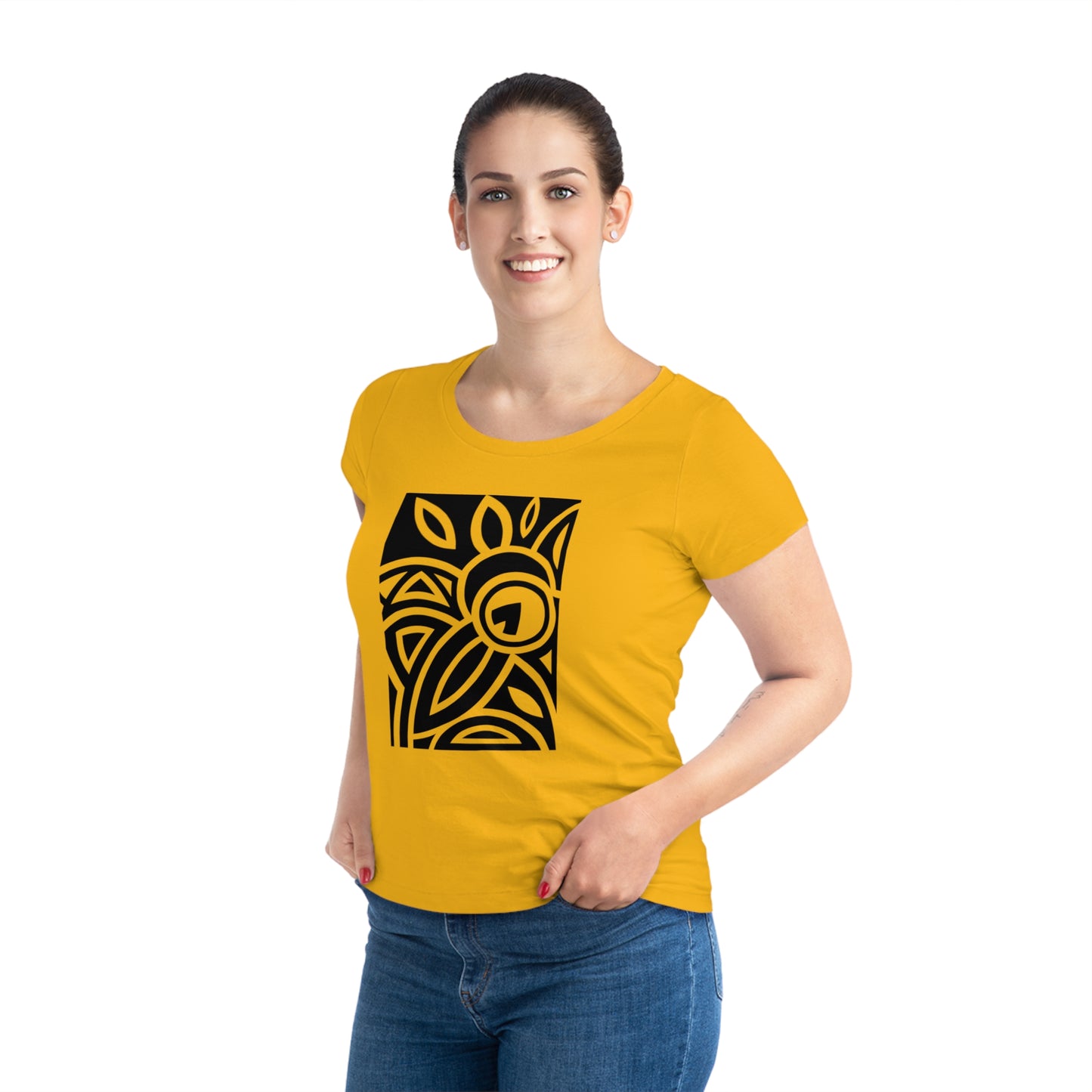 Women's Jazzer 100% Organic Cotton T-shirt (Design 23)