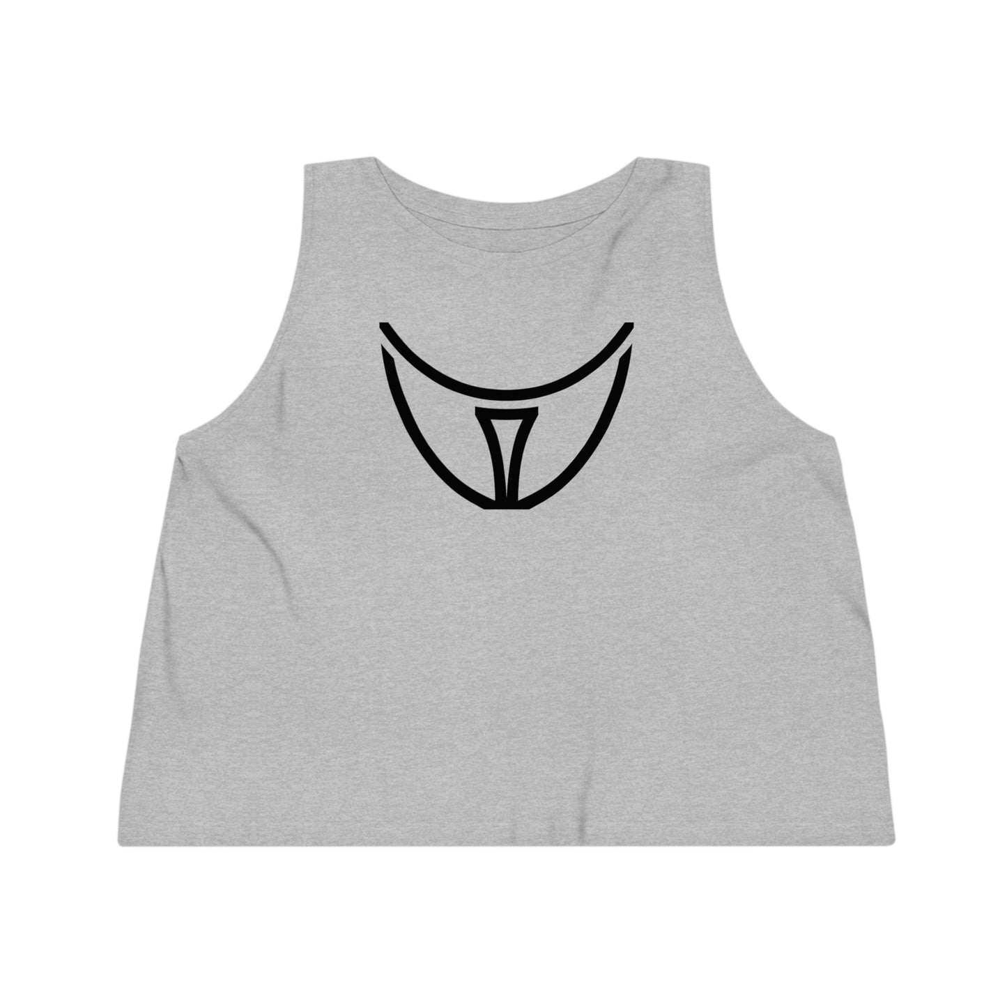 Women's Dancer 100% Organic Cotton Cropped Tank Top (Design 21)