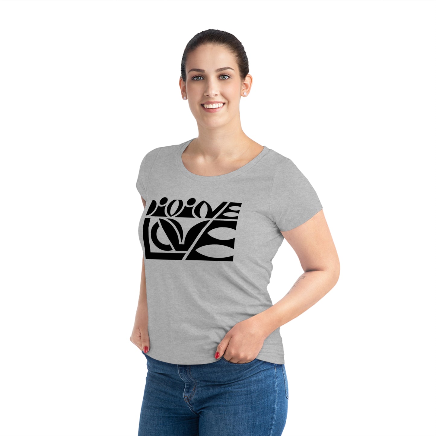 Women's Jazzer 100% Organic Cotton T-shirt (Divine Love)