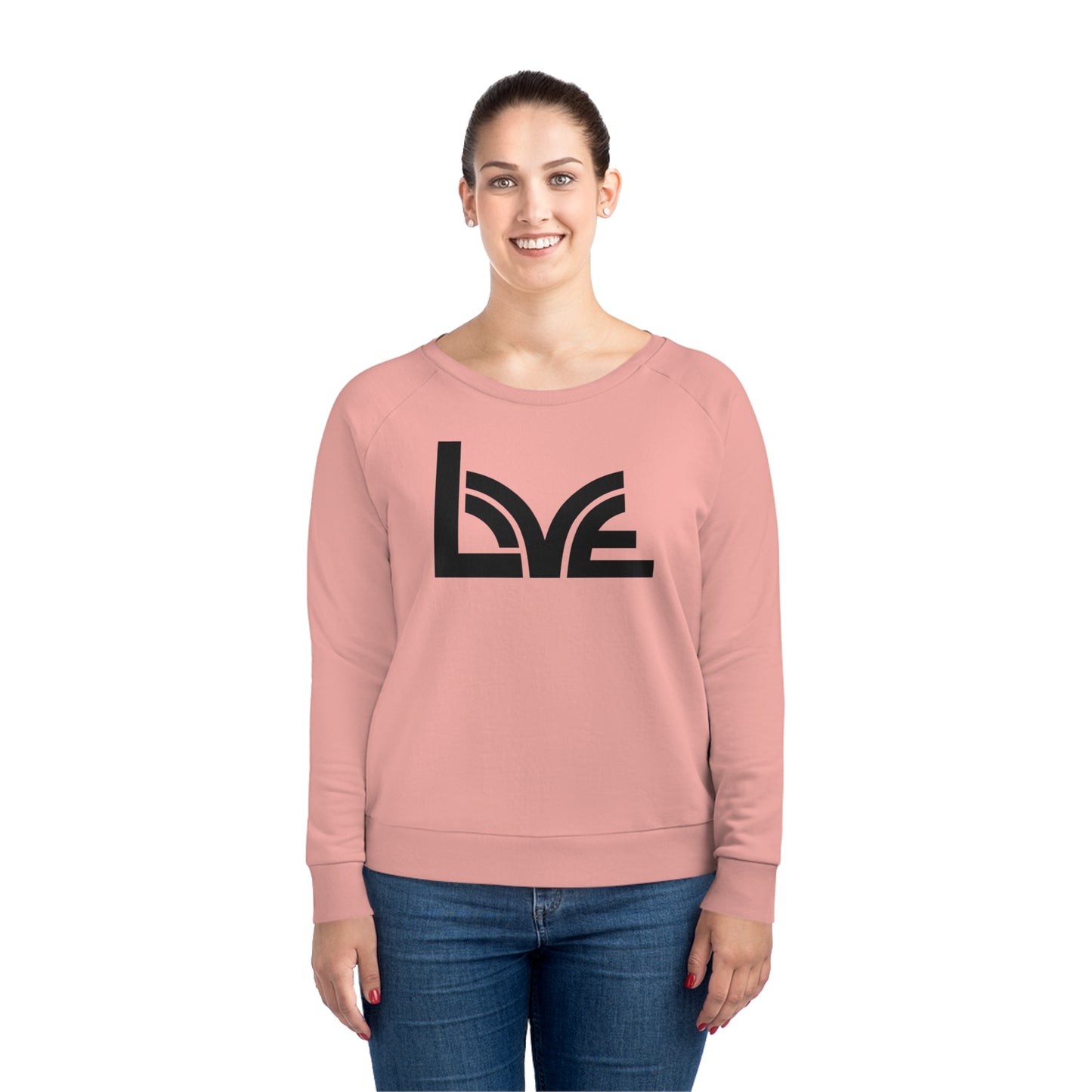 Women's Dazzler 85% Organic Cotton Relaxed Fit Sweatshirt (Love)