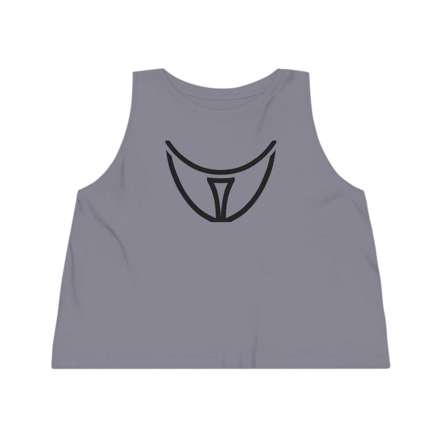 Women's Dancer 100% Organic Cotton Cropped Tank Top (Design 21)