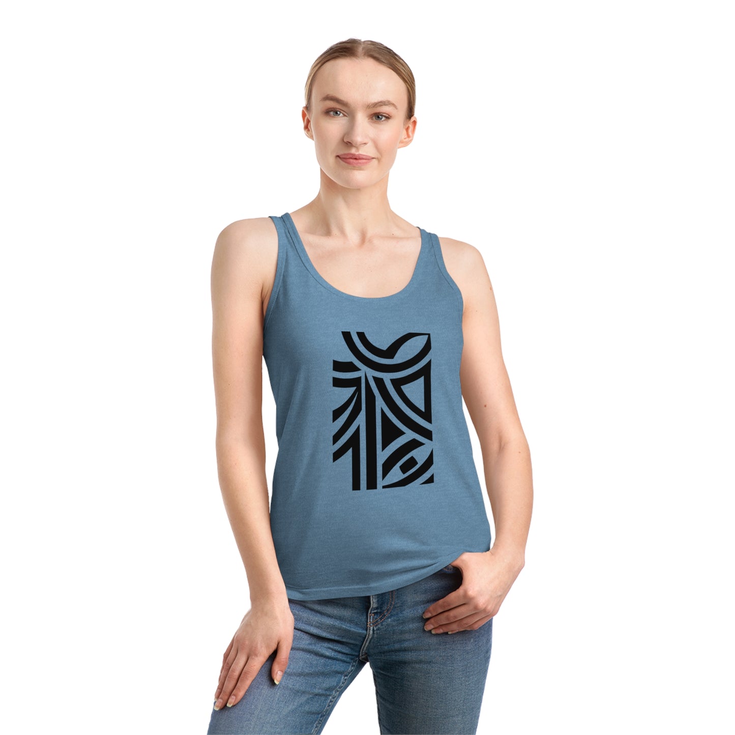 Women's Dreamer 100% Organic Cotton Tank Top (Design 26)