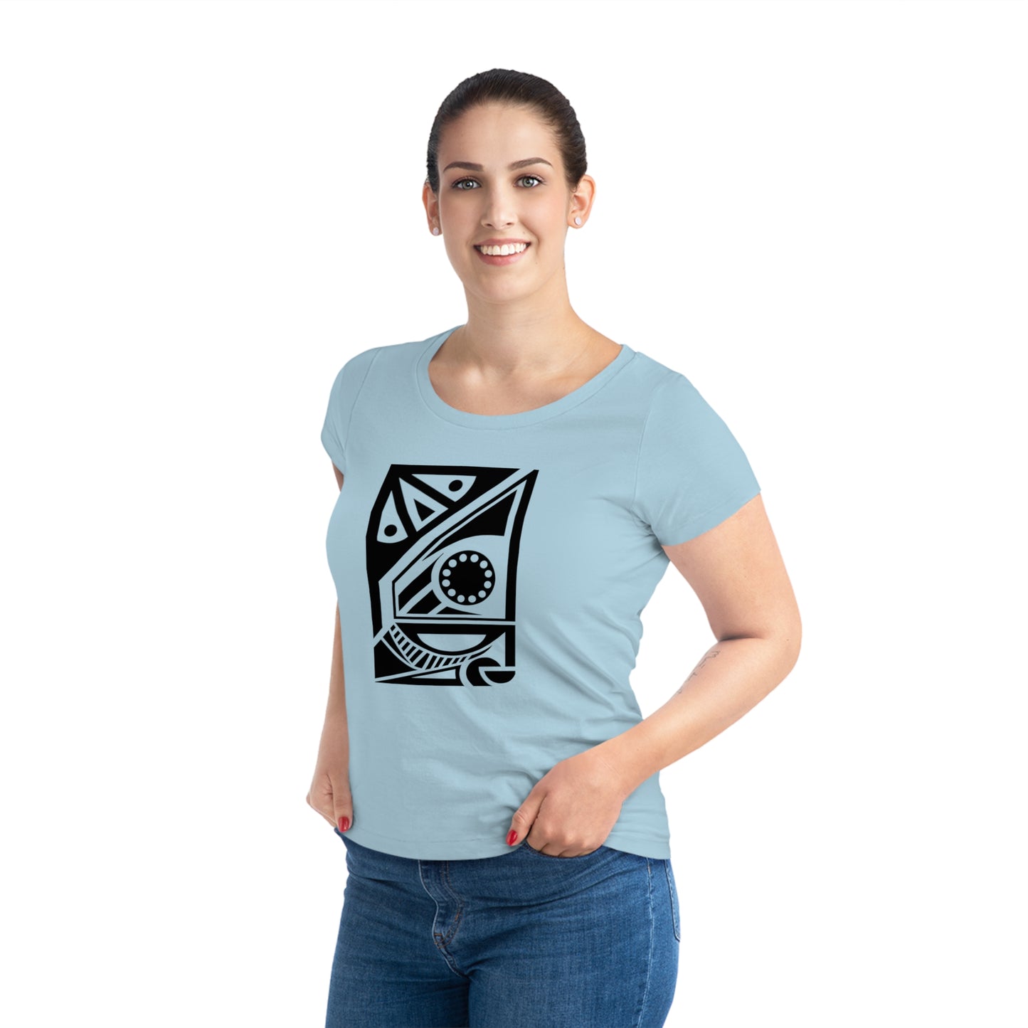 Women's Jazzer 100% Organic Cotton T-shirt (Design 17[2])