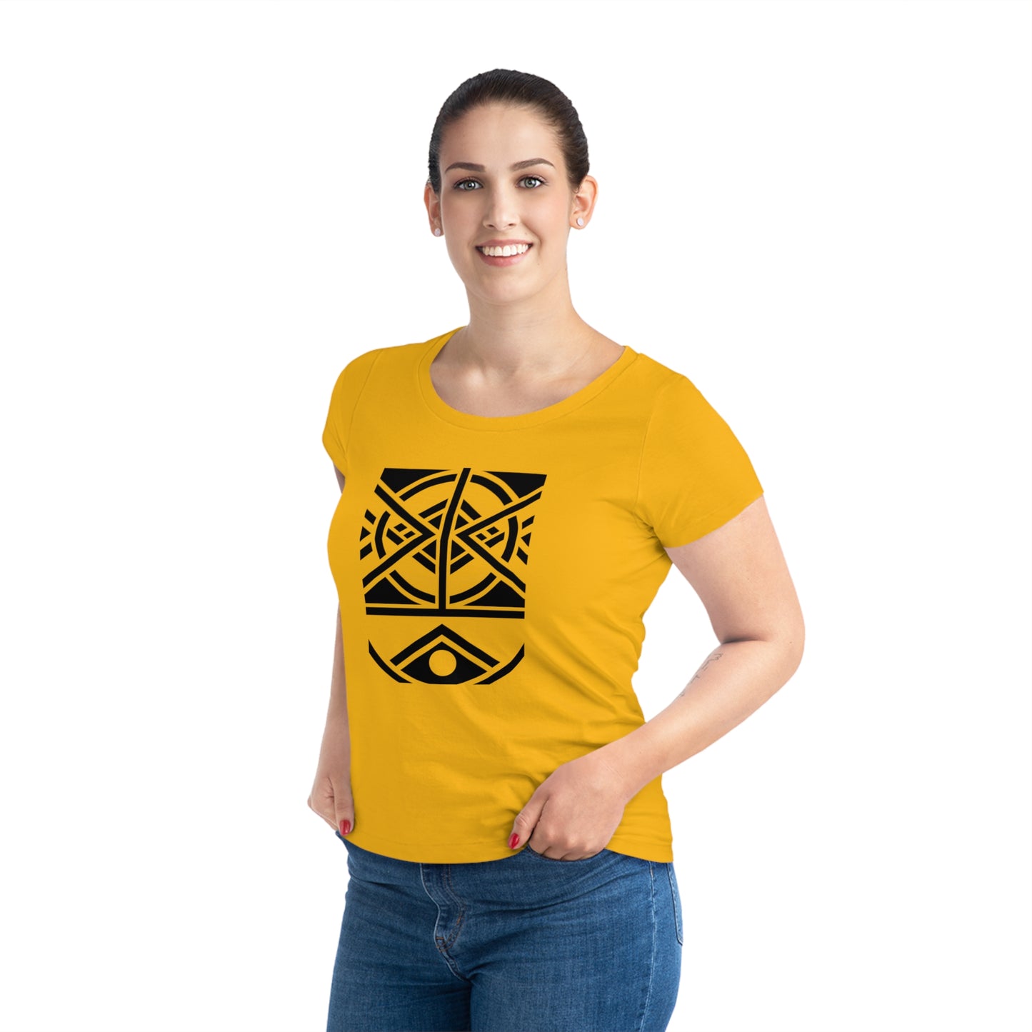 Women's Jazzer 100% Organic Cotton T-shirt (Design 1)