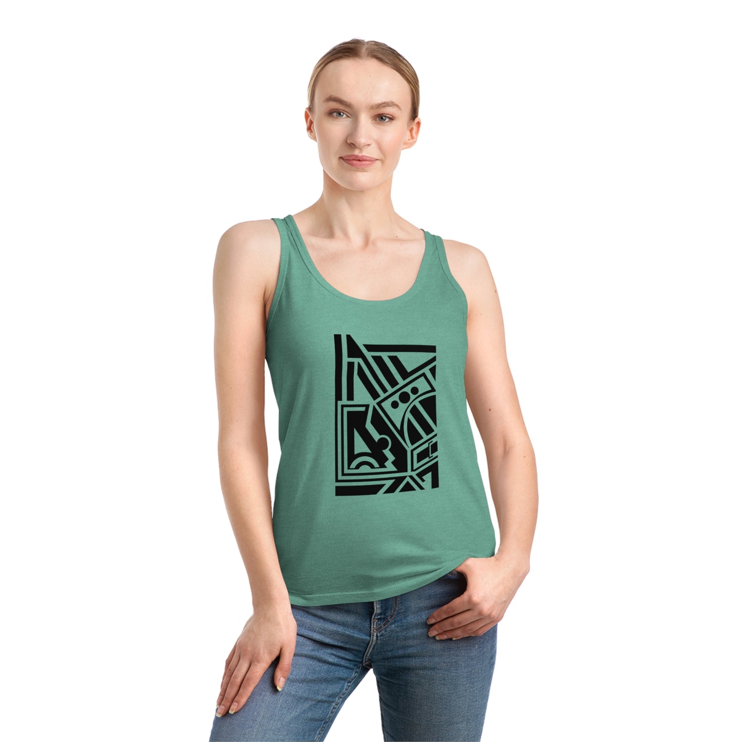 Women's Dreamer 100% Organic Cotton Tank Top (Design 2)