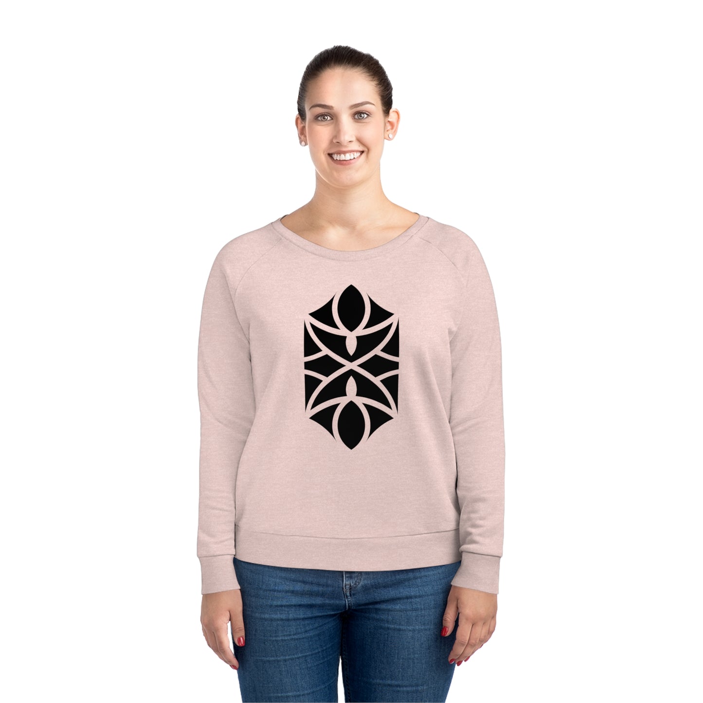 Women's Dazzler 85% Organic Cotton Relaxed Fit Sweatshirt (Design 18)