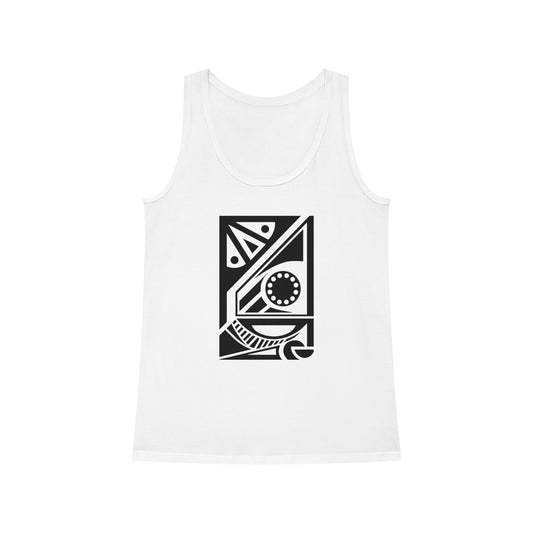 Women's Dreamer 100% Organic Cotton Tank Top (Design 17[2])