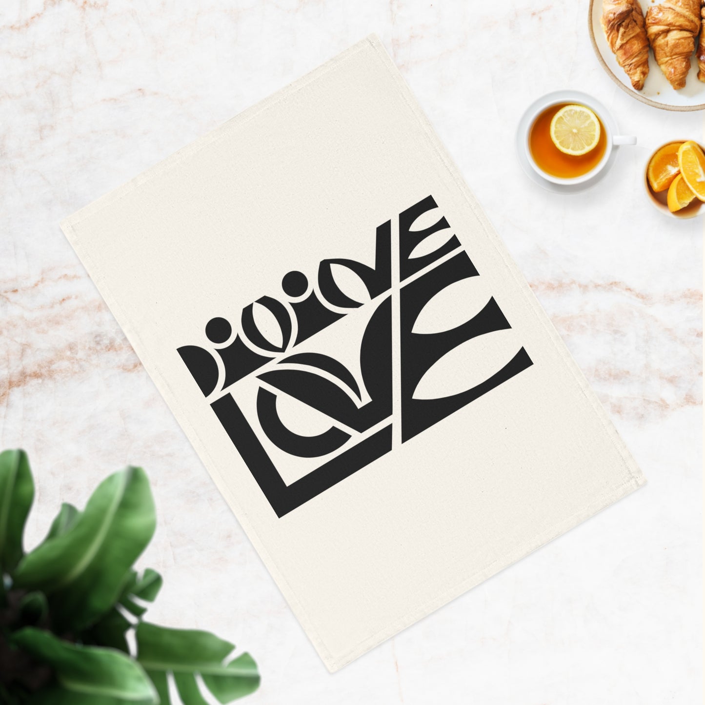 100% Organic Cotton Tea Towel (Divine Love)