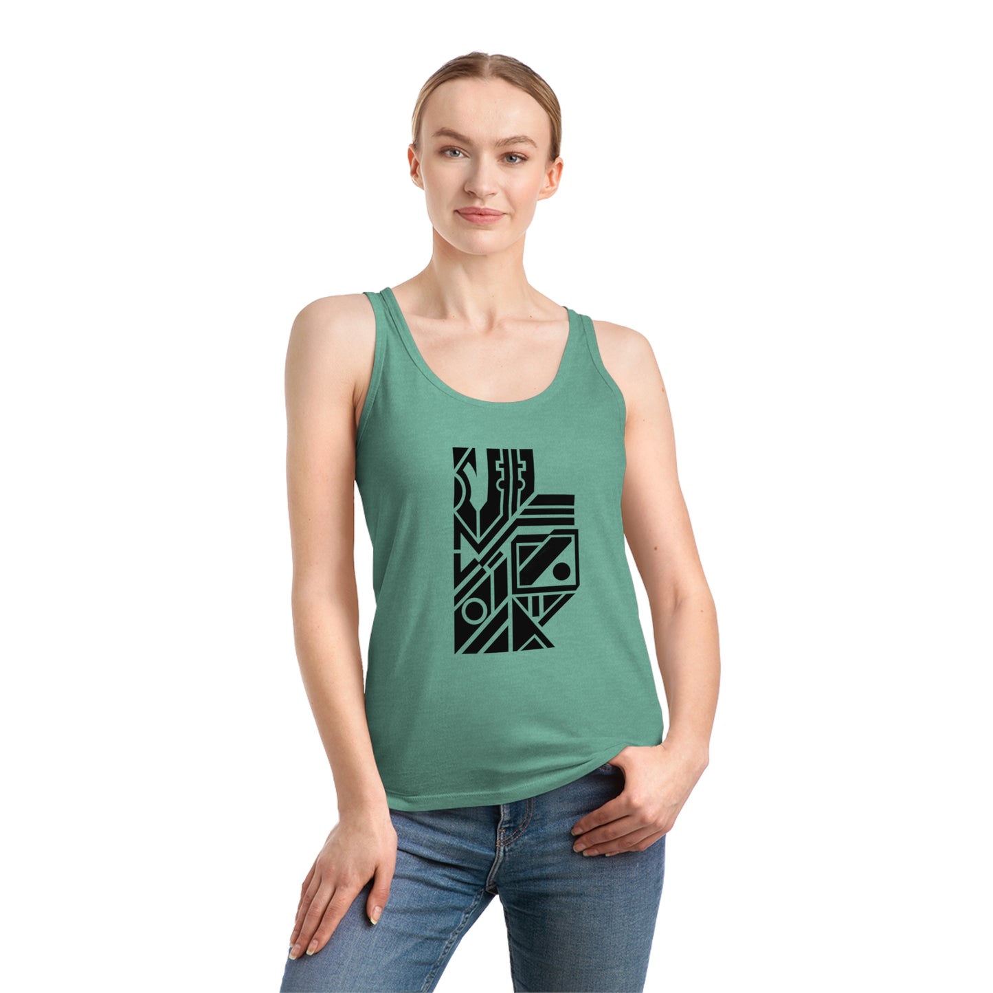 Women's Dreamer 100% Organic Cotton Tank Top (Design 6)