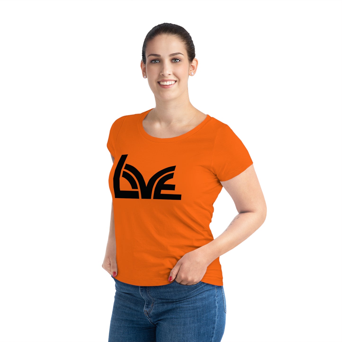 Women's Jazzer 100% Organic Cotton T-shirt (Love)