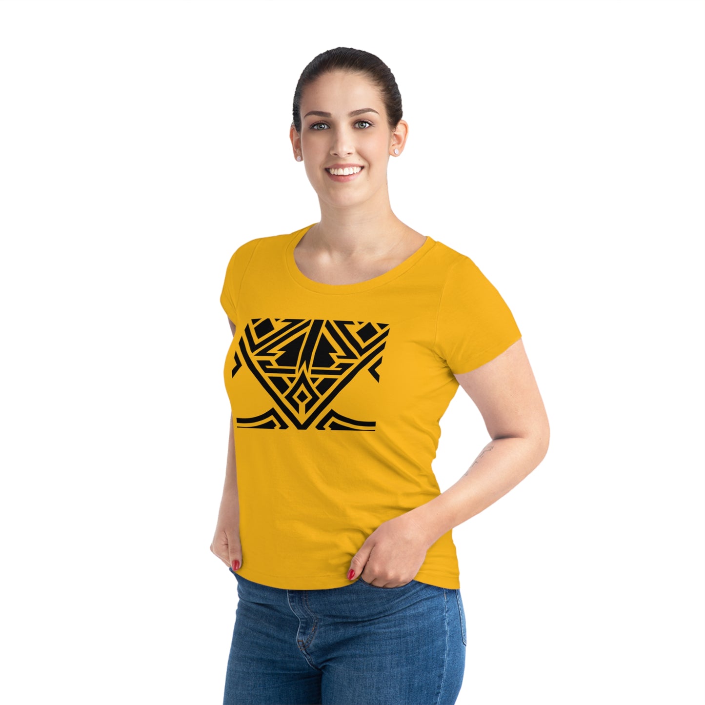 Women's Jazzer 100% Organic Cotton T-shirt (Design 20)