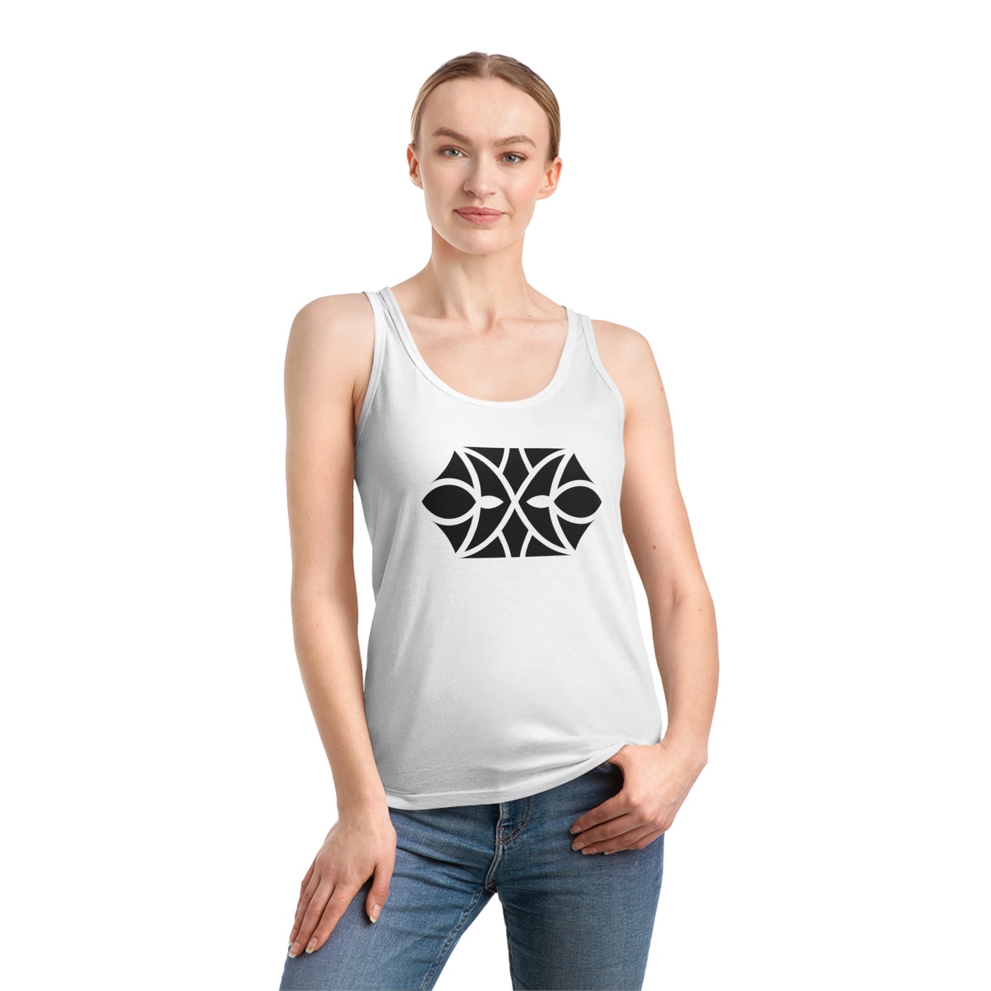 Women's Dreamer 100% Organic Cotton Tank Top (Design 18[2])