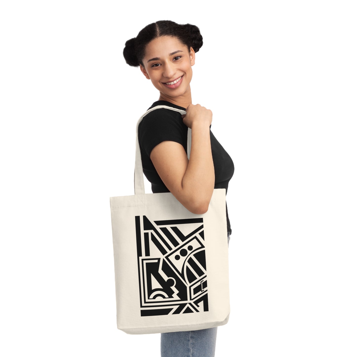 Woven Tote Bag (80% Recycled Cotton and 20% Recycled Polyester) - Design 2