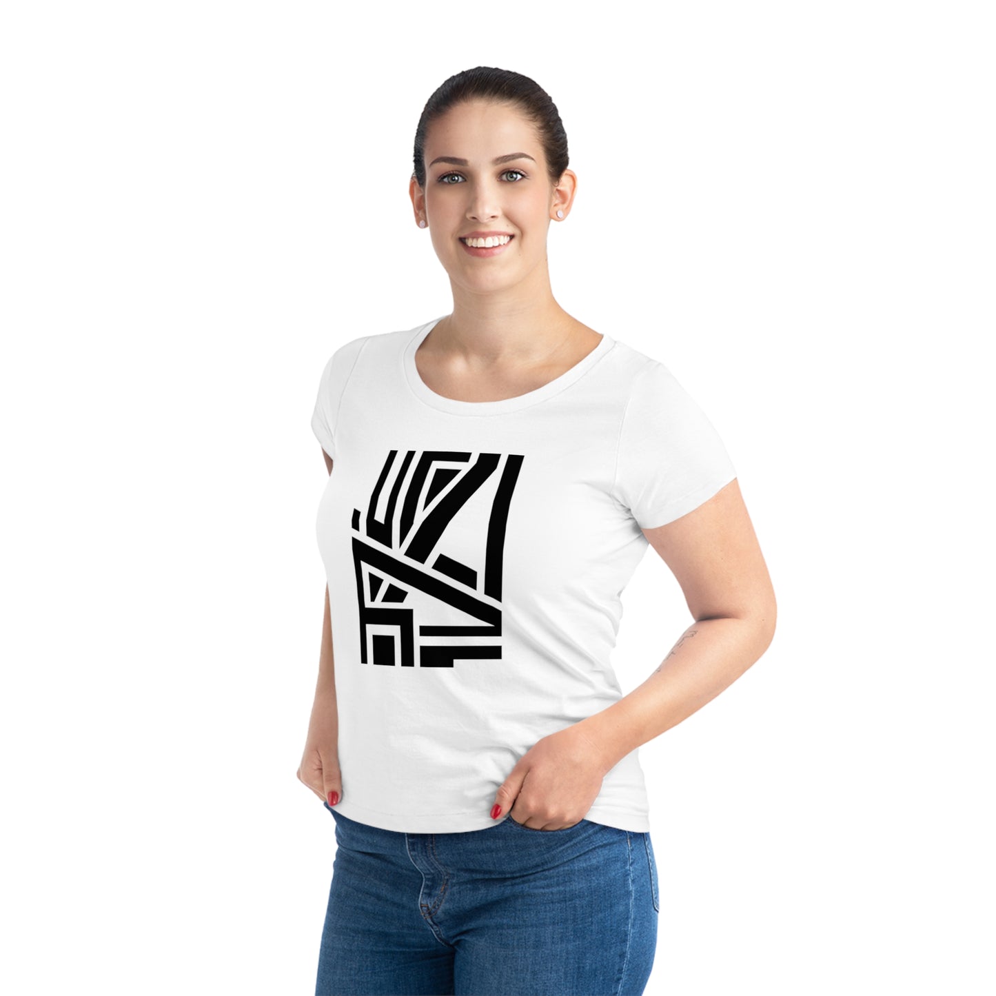 Women's Jazzer 100% Organic Cotton T-shirt (Design 22)