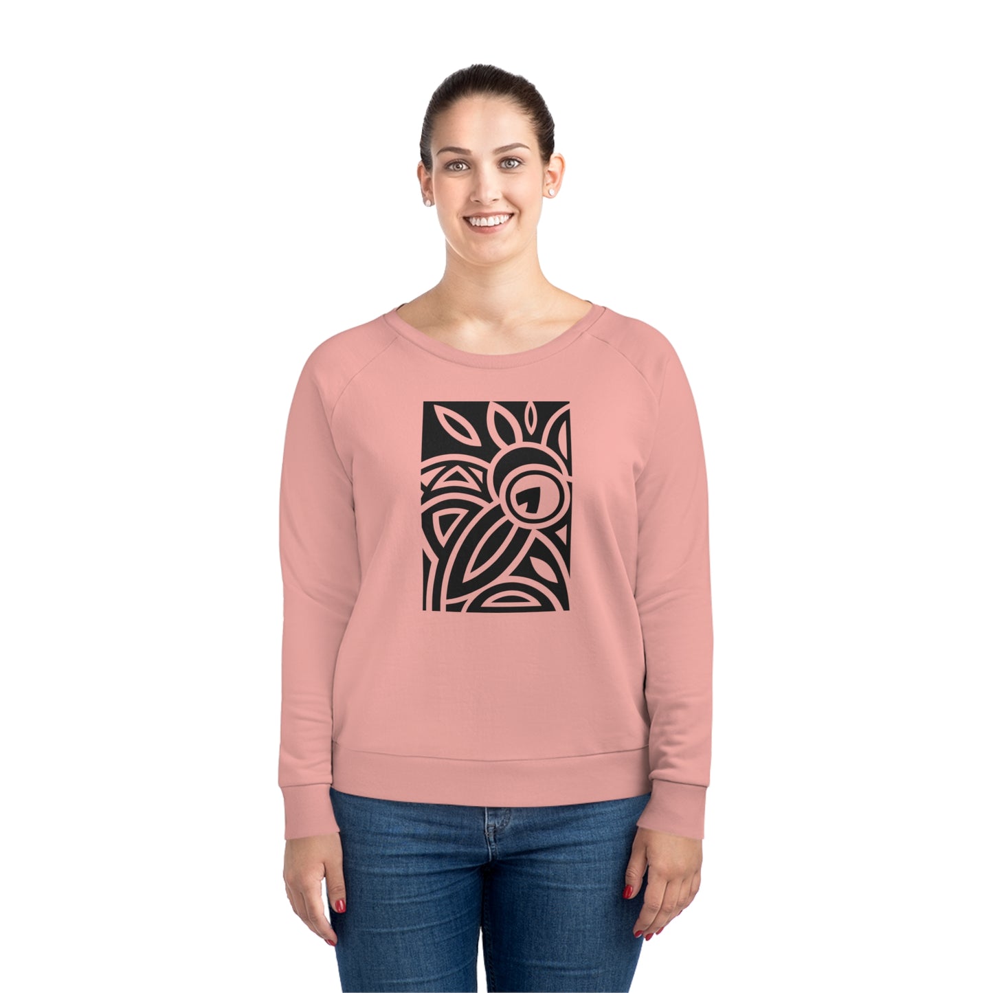 Women's Dazzler 85% Organic Cotton Relaxed Fit Sweatshirt (Design 23)