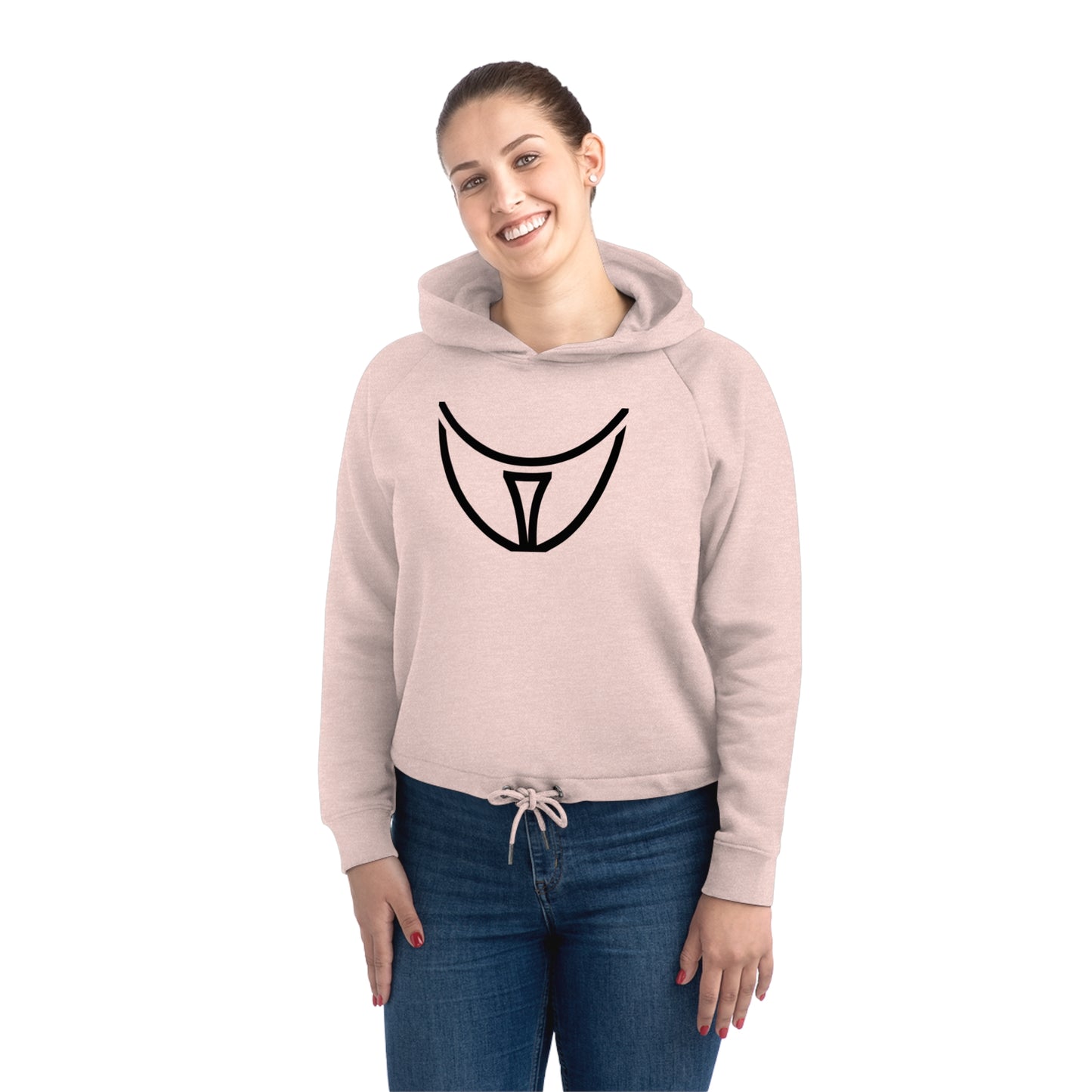 Women's Bower 85% Organic Cotton Cropped Hoodie (Design 21)