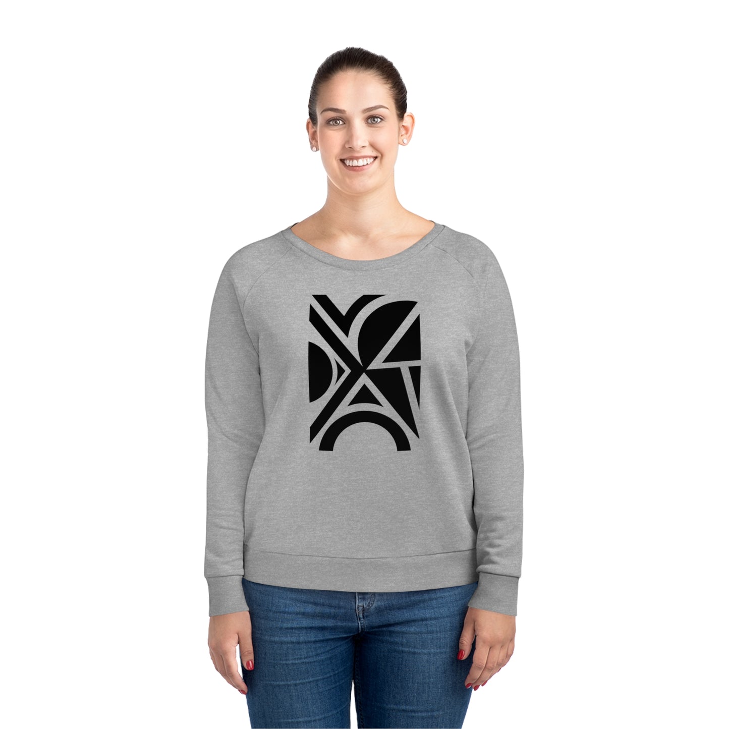 Women's Dazzler 85% Organic Cotton Relaxed Fit Sweatshirt (Design 5)