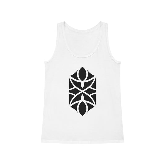 Women's Dreamer 100% Organic Cotton Tank Top (Design 18)