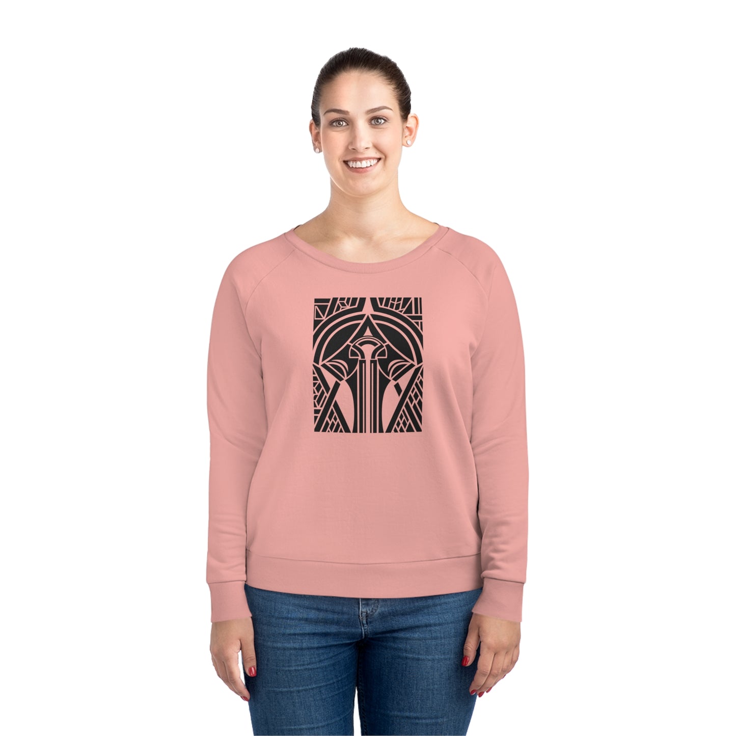 Women's Dazzler 85% Organic Cotton Relaxed Fit Sweatshirt (Design 25[2])