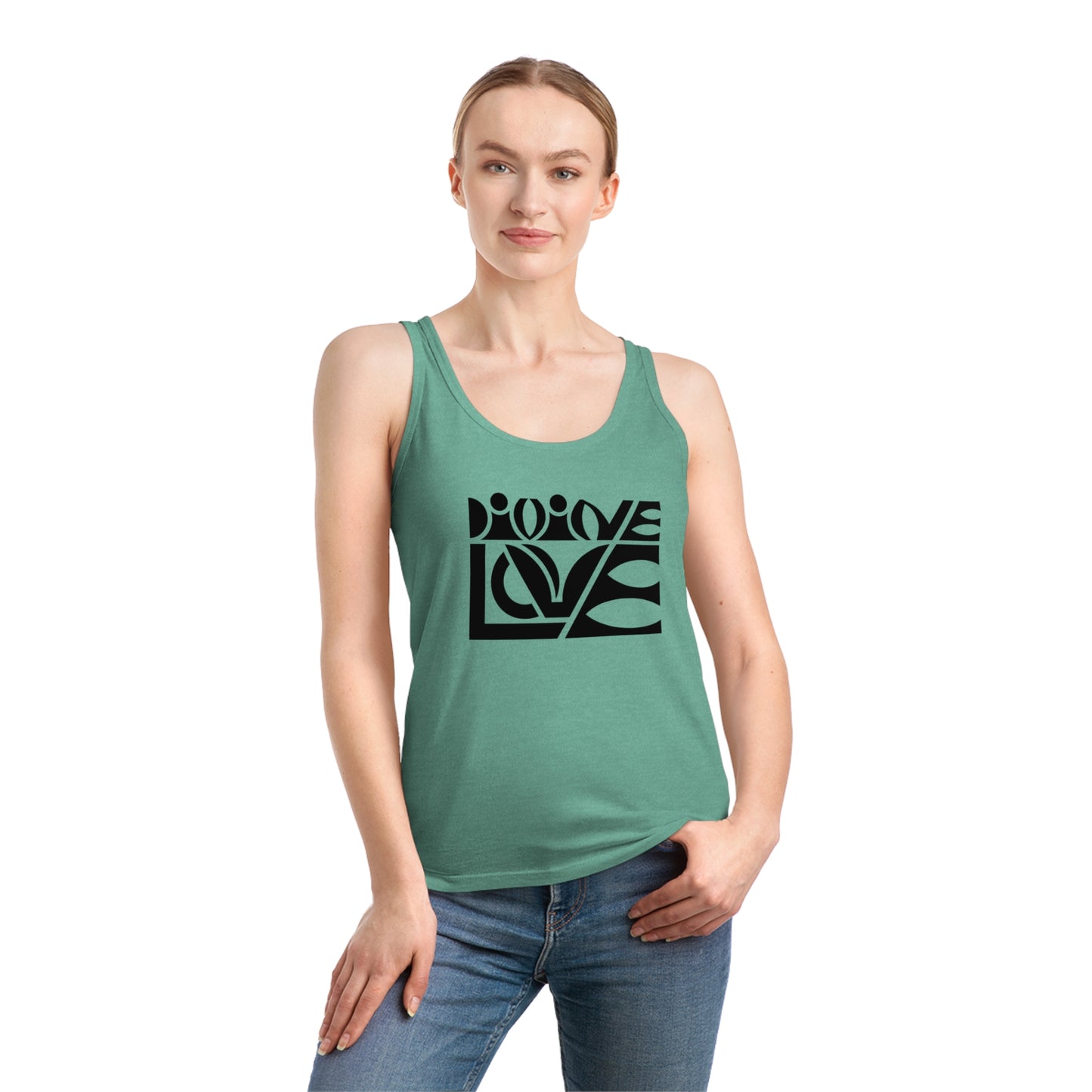 Women's Dreamer 100% Organic Cotton Tank Top (Divine Love)