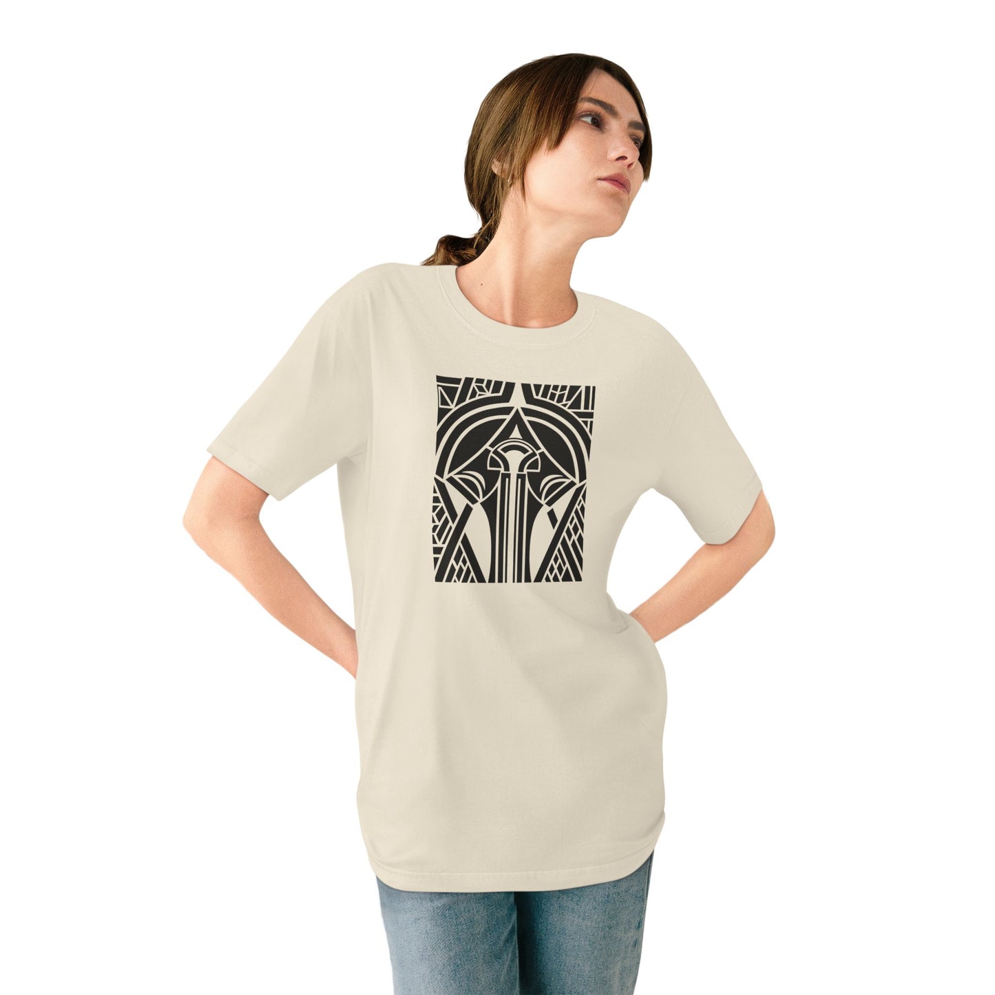 Unisex 100% Organic Cotton Staple T-shirt (Design 25[2])