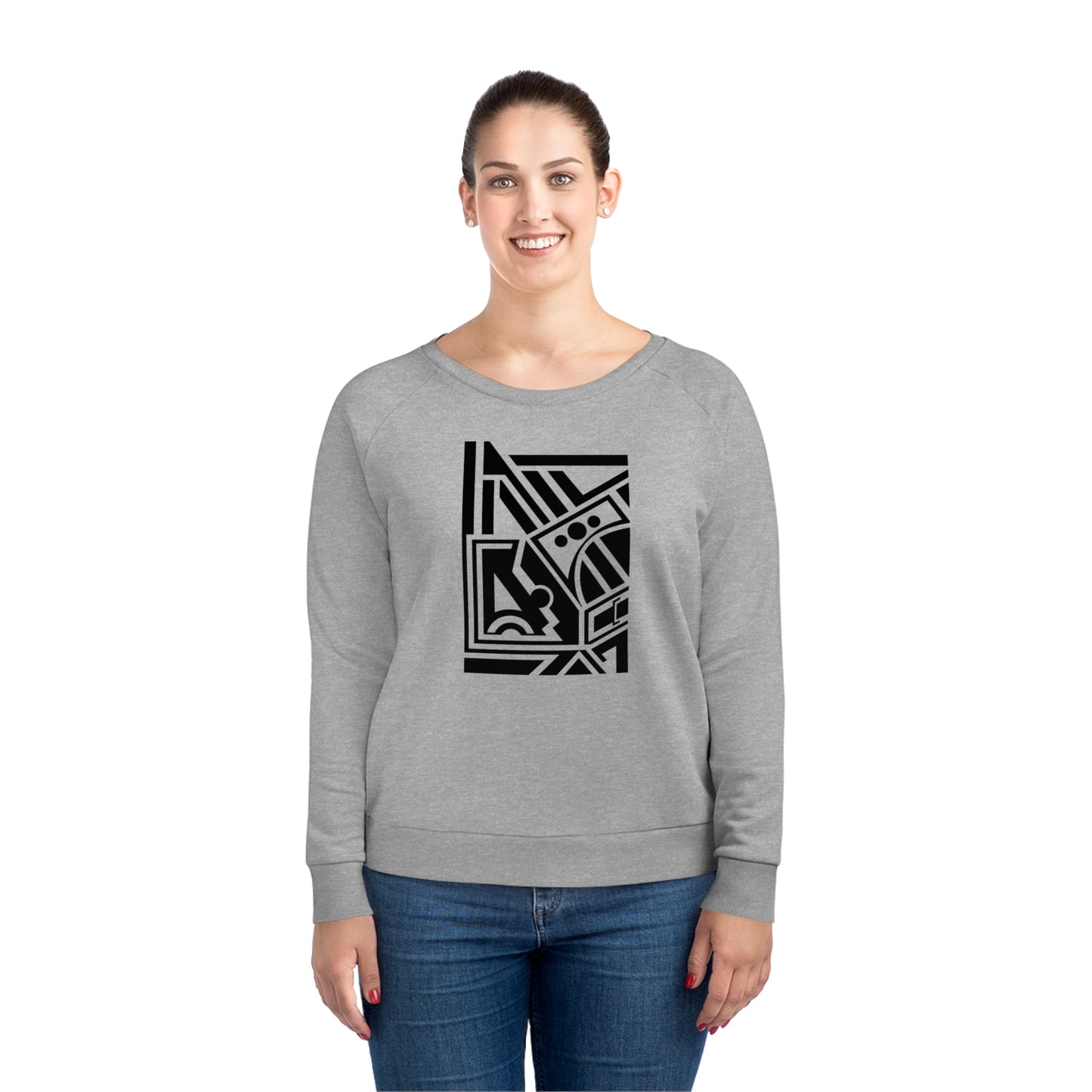 Women's Dazzler 85% Organic Cotton Relaxed Fit Sweatshirt (Design 2)