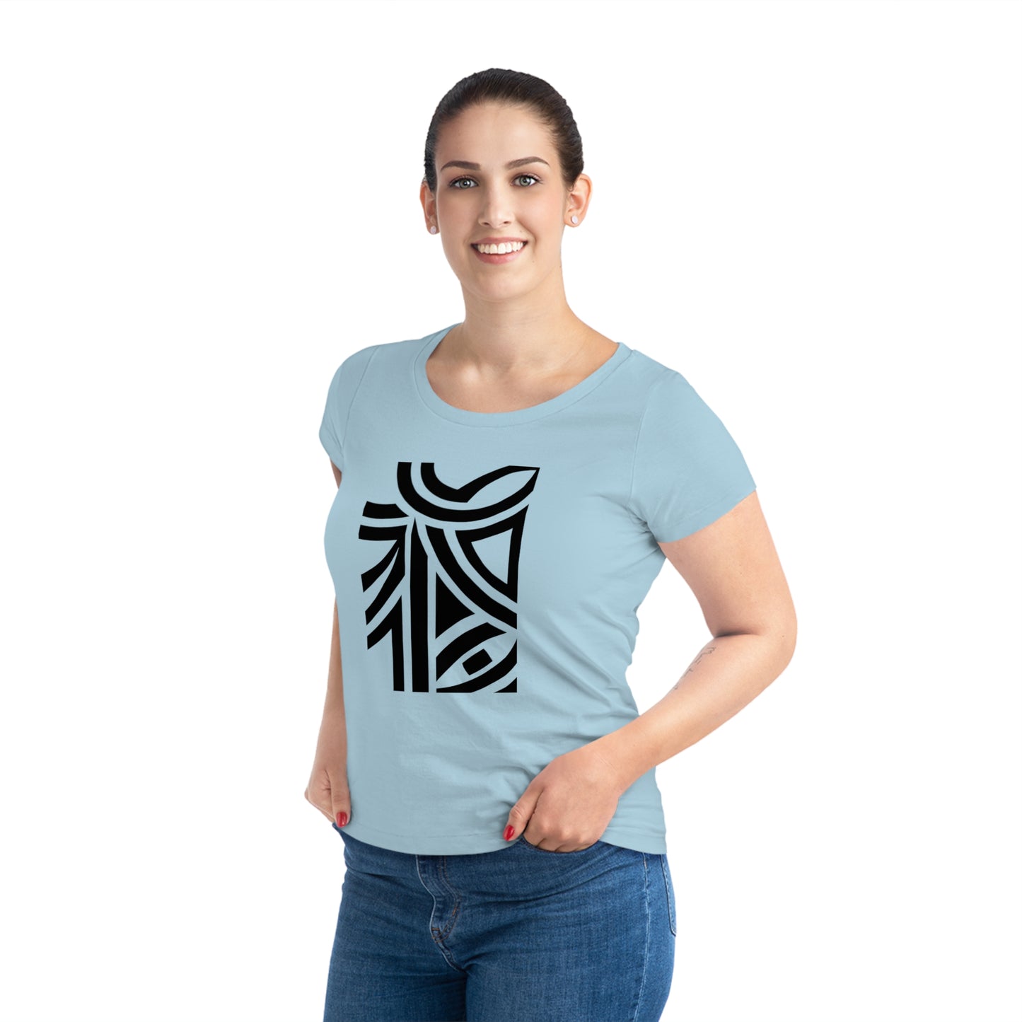 Women's Jazzer 100% Organic Cotton T-shirt (Design 26)