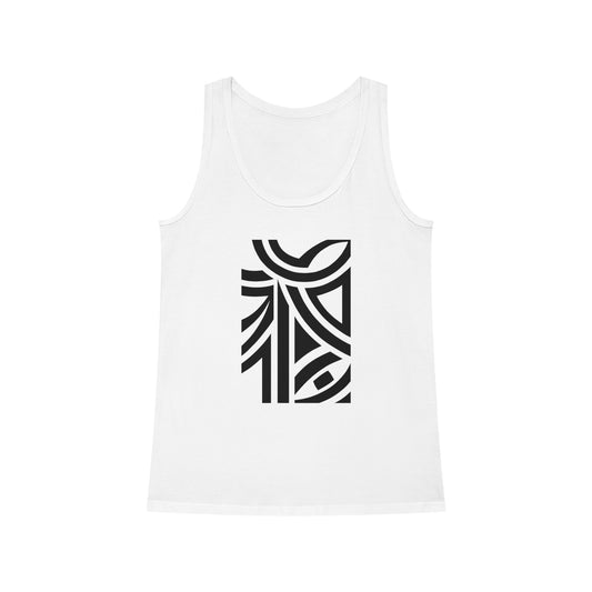 Women's Dreamer 100% Organic Cotton Tank Top (Design 26)