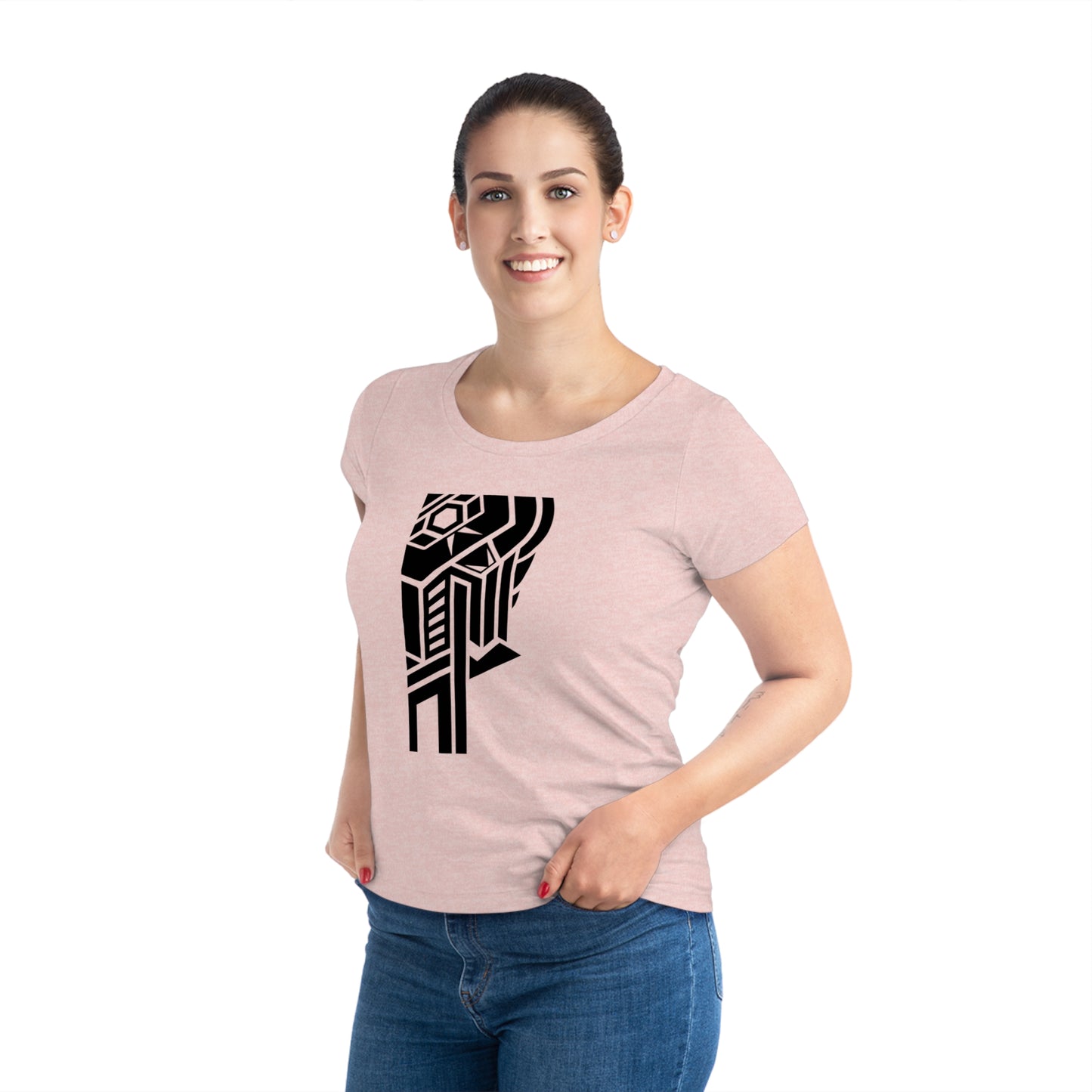 Women's Jazzer 100% Organic Cotton T-shirt (Design 28)