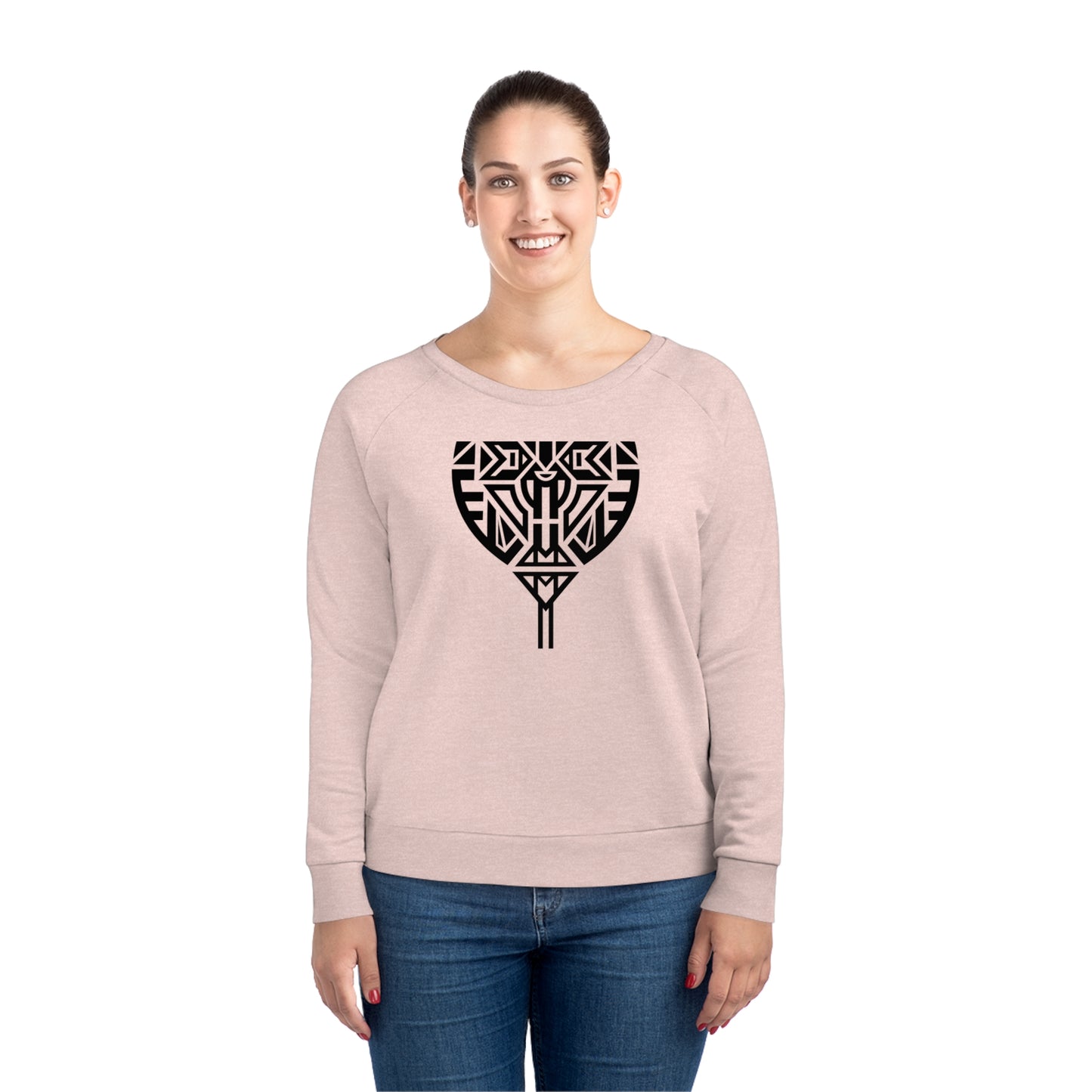 Women's Dazzler 85% Organic Cotton Relaxed Fit Sweatshirt (Design 10)