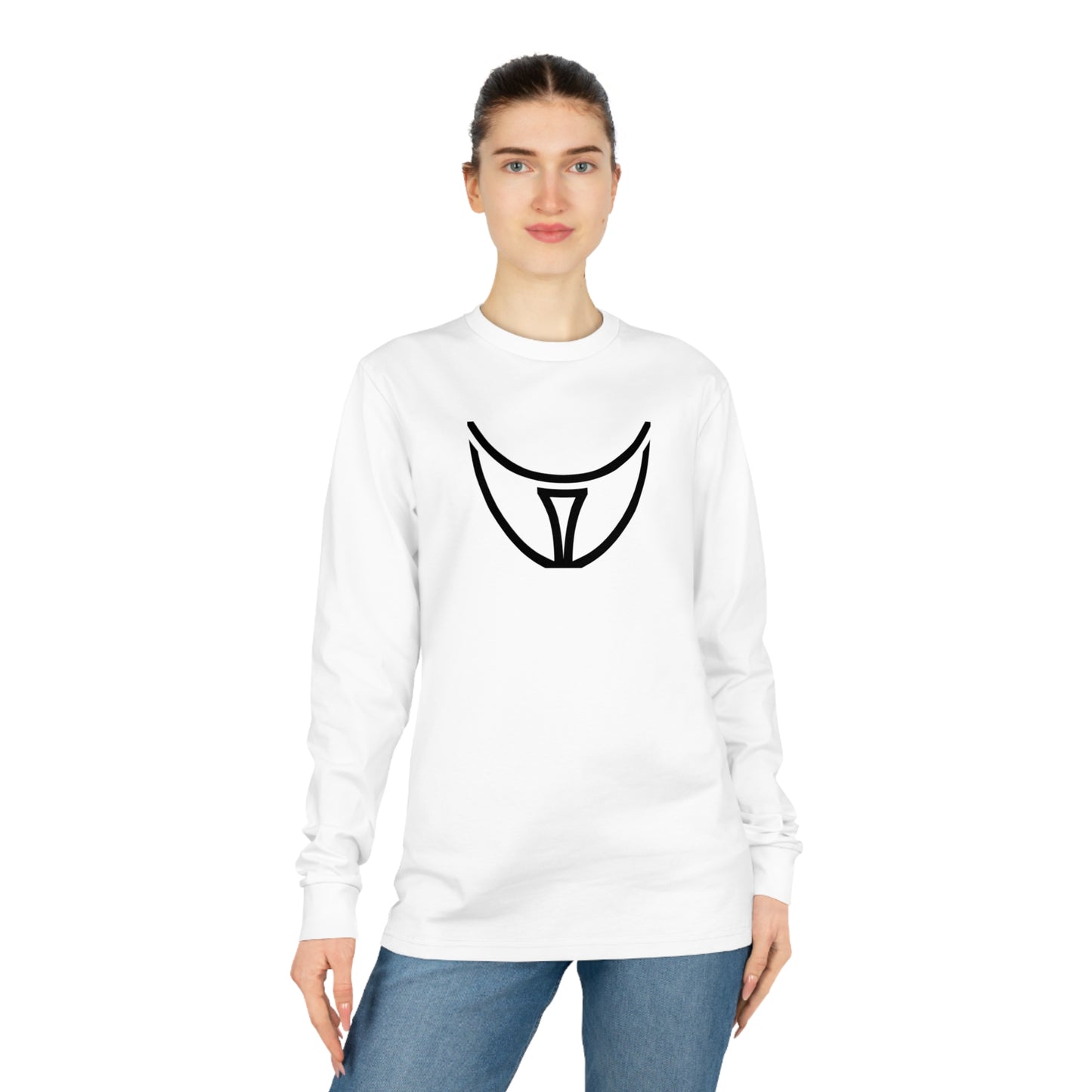 Unisex Shifts Dry 100% Organic Cotton Long Sleeve T-shirt (Design 21)