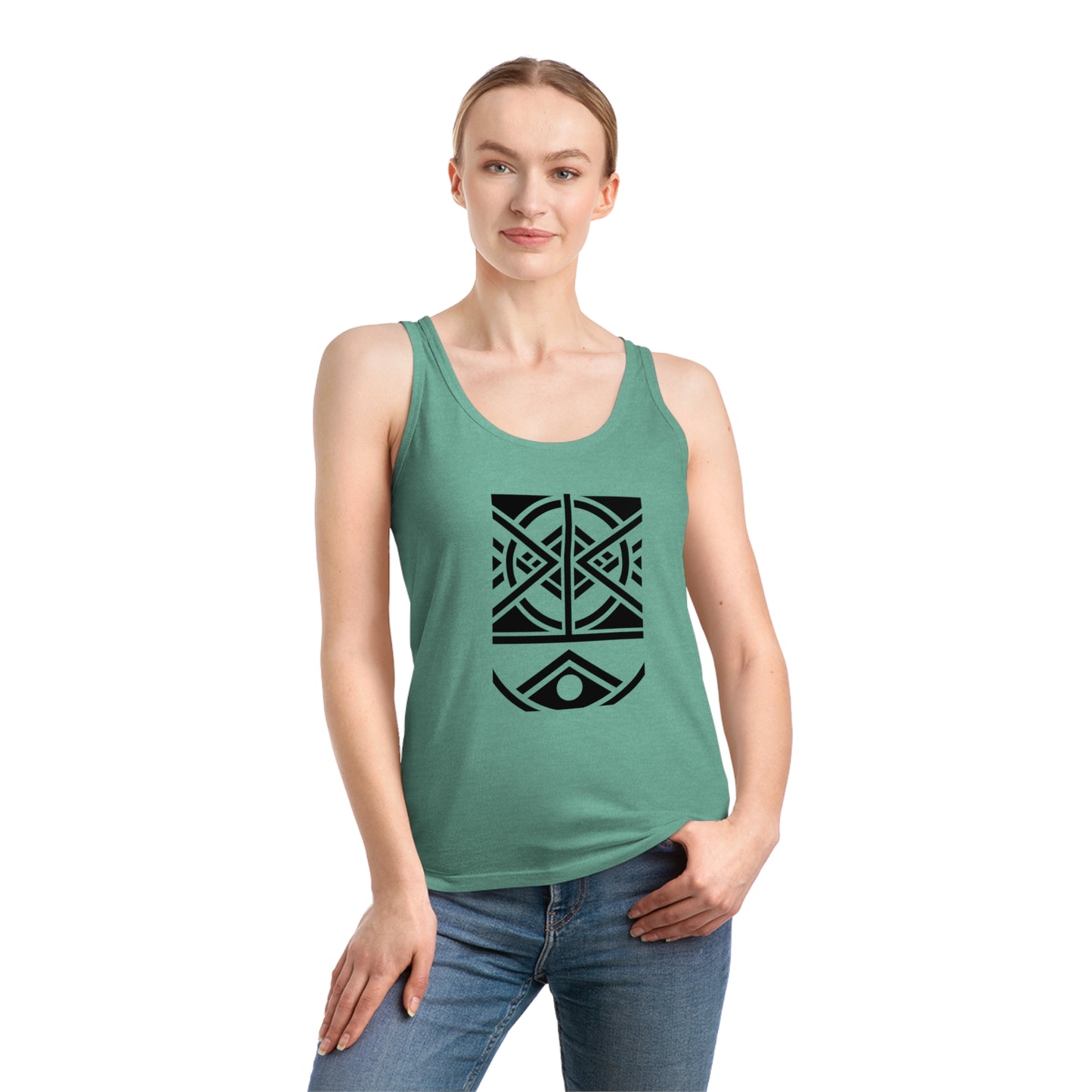 Women's Dreamer 100% Organic Cotton Tank Top (Design 1)