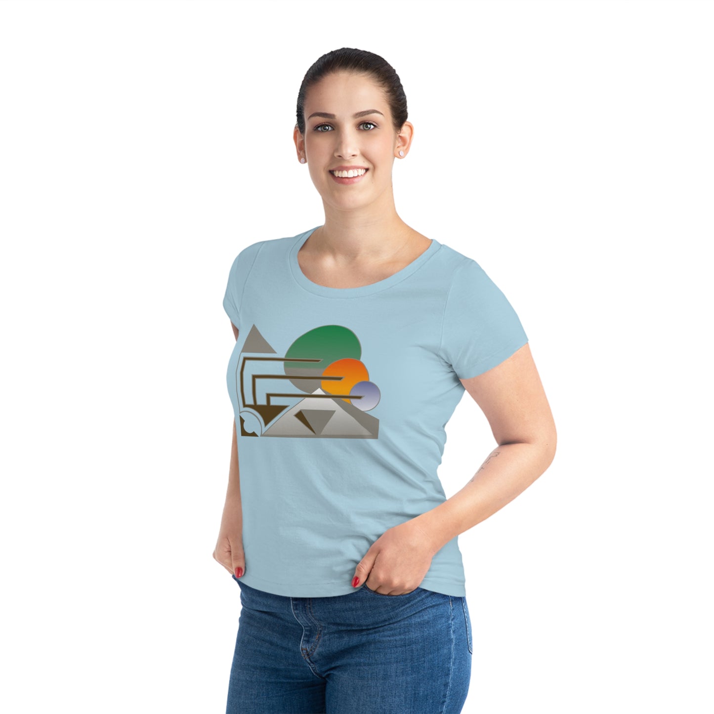 Women's Jazzer 100% Organic Cotton T-shirt (Design 13)