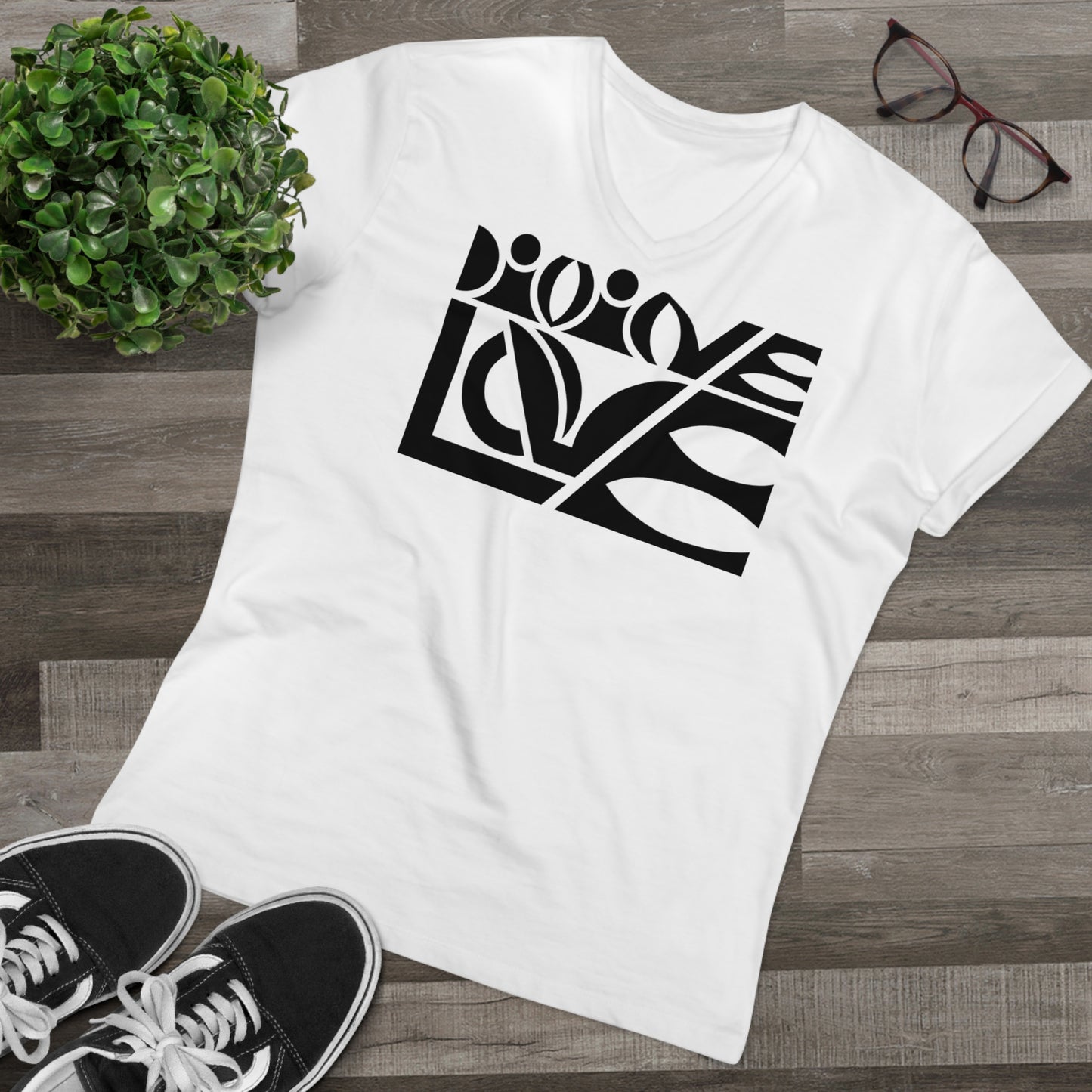 Men’s Presenter 100% Organic Cotton V-neck T-Shirt (Divine Love)