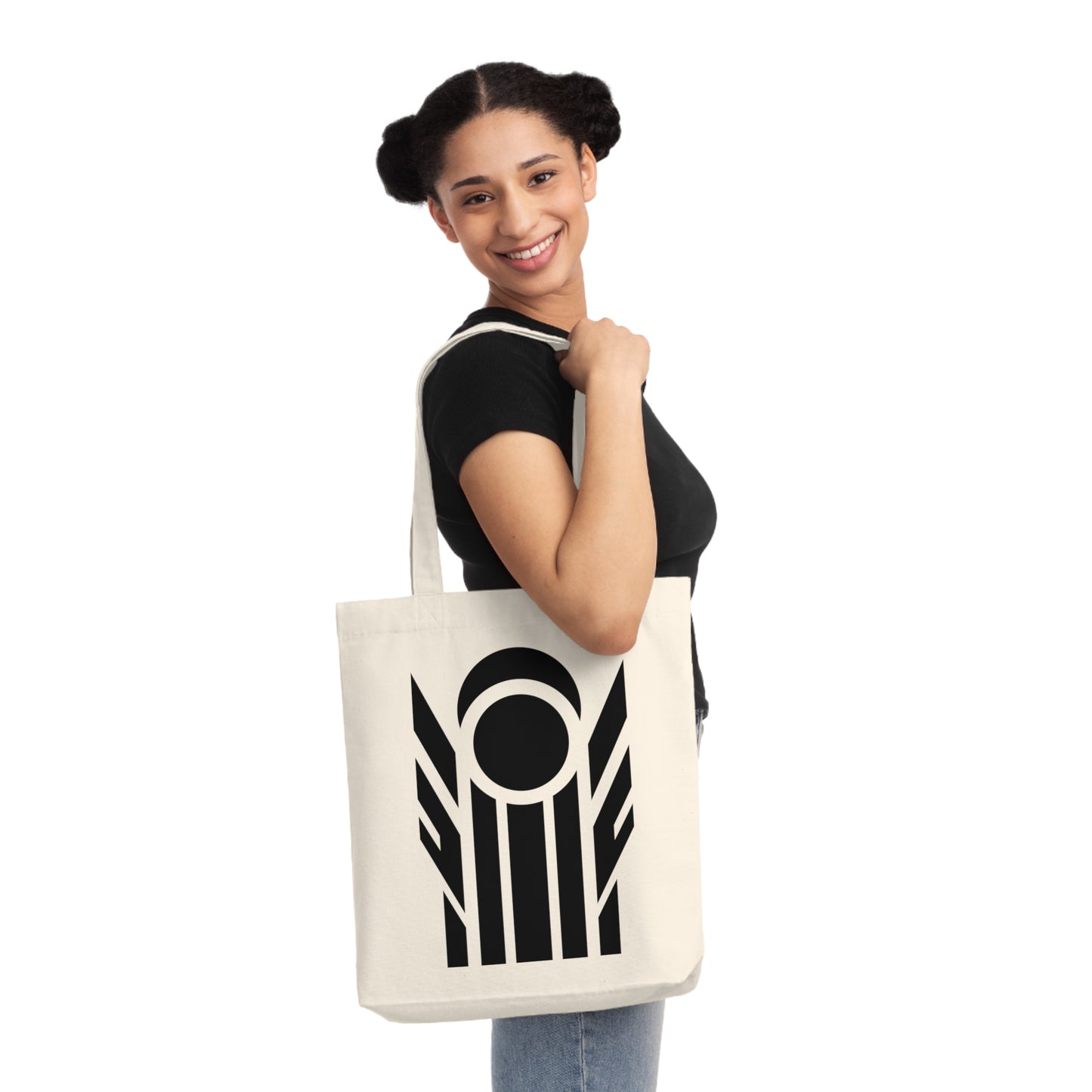 Woven Tote Bag (80% Recycled Cotton and 20% Recycled Polyester) - Design 9