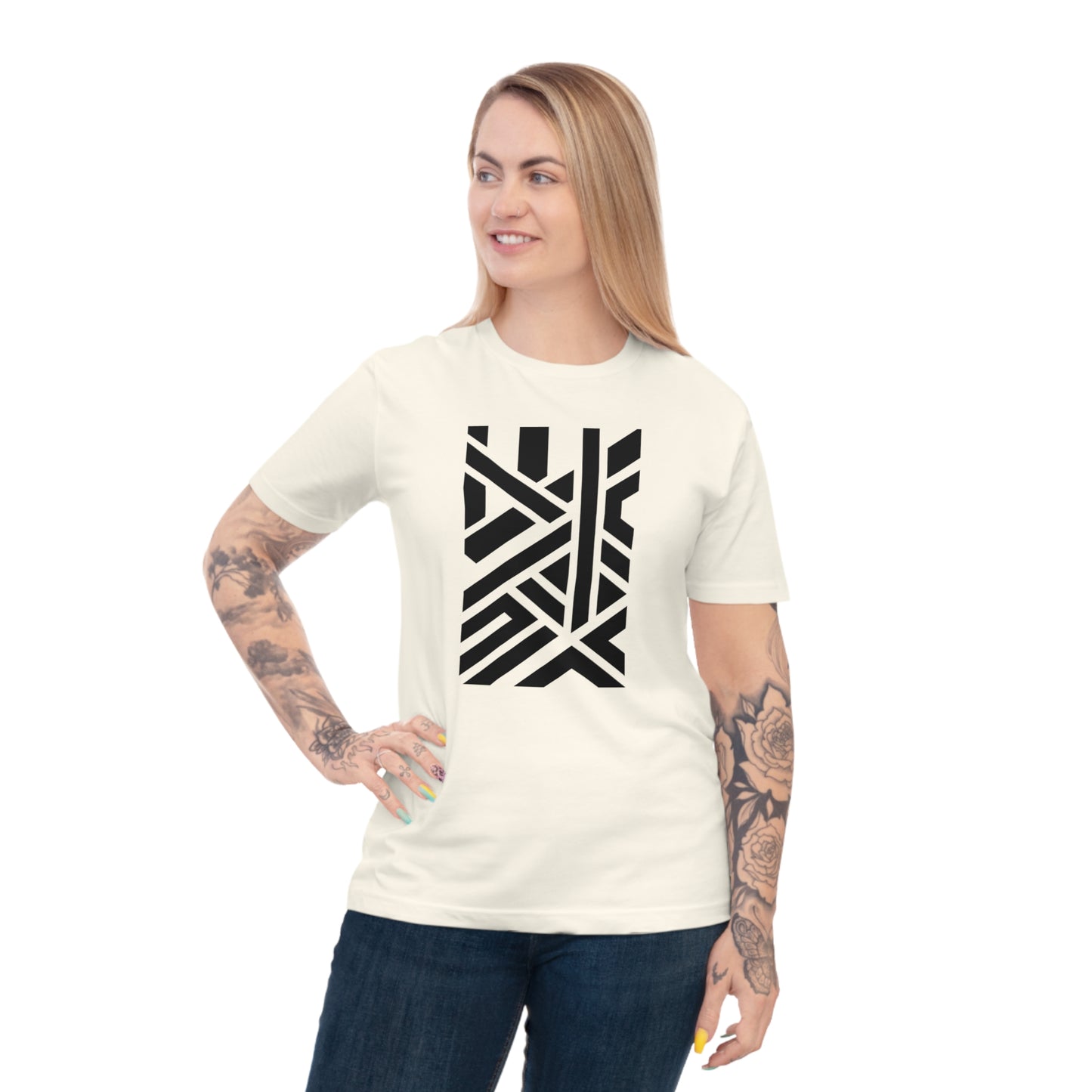 Unisex 100% Organic Cotton Classic Jersey T-shirt (Design 7)