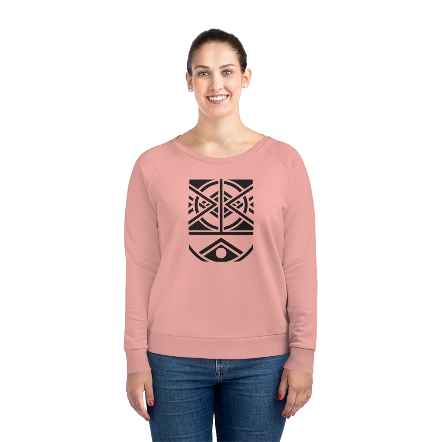 Women's Dazzler 85% Organic Cotton Relaxed Fit Sweatshirt (Design 1)