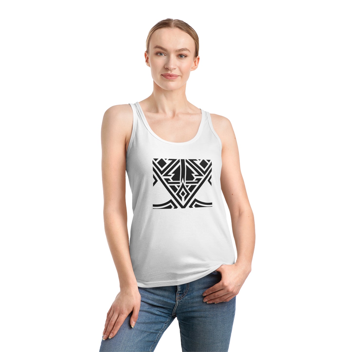 Women's Dreamer 100% Organic Cotton Tank Top (Design 20)