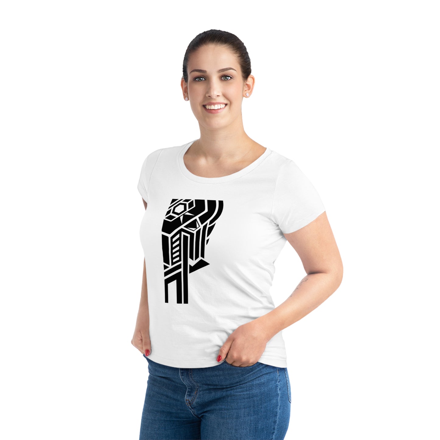 Women's Jazzer 100% Organic Cotton T-shirt (Design 28)