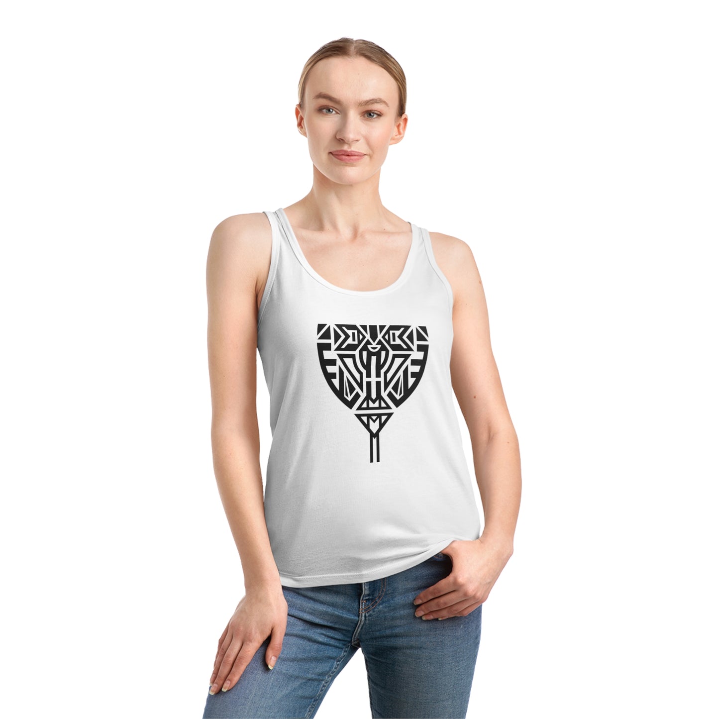 Women's Dreamer 100% Organic Cotton Tank Top (Design 10)