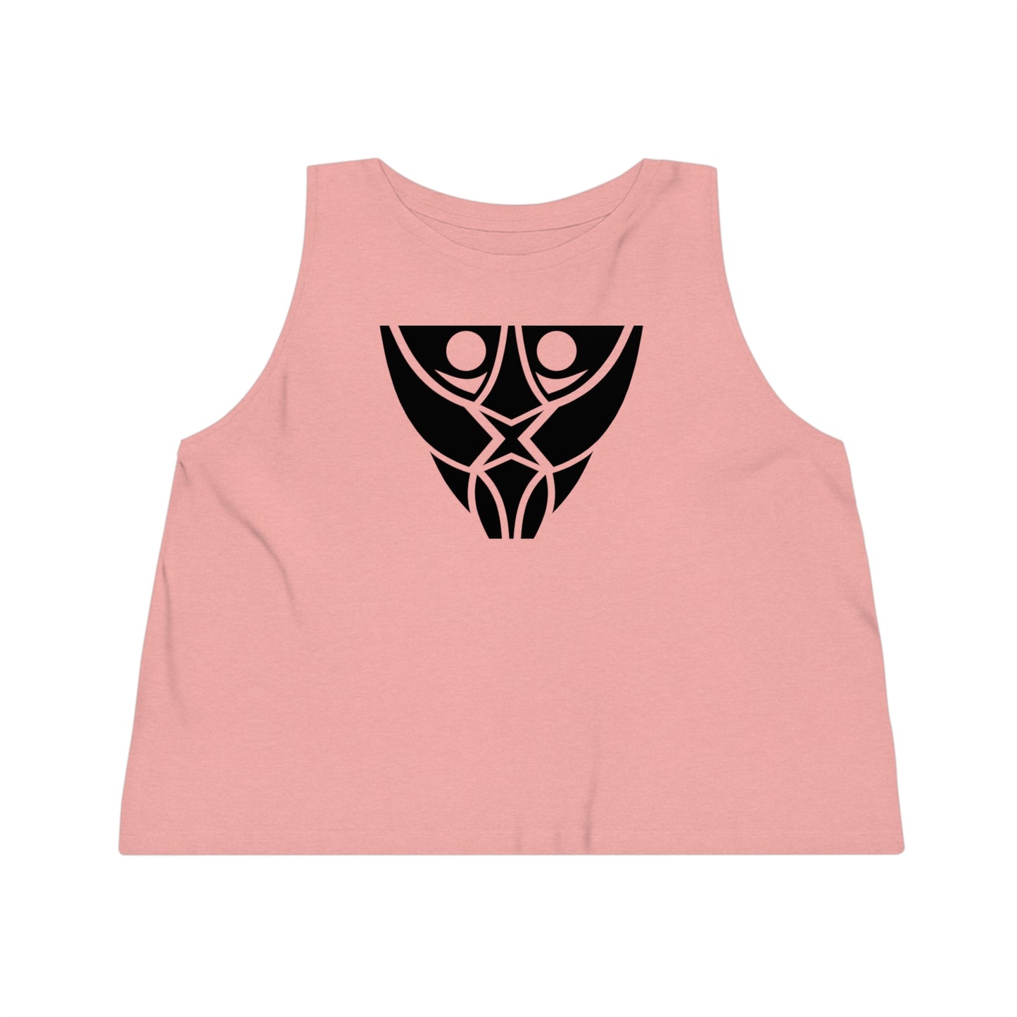 Women's Dancer 100% Organic Cotton Cropped Tank Top (Design 19)