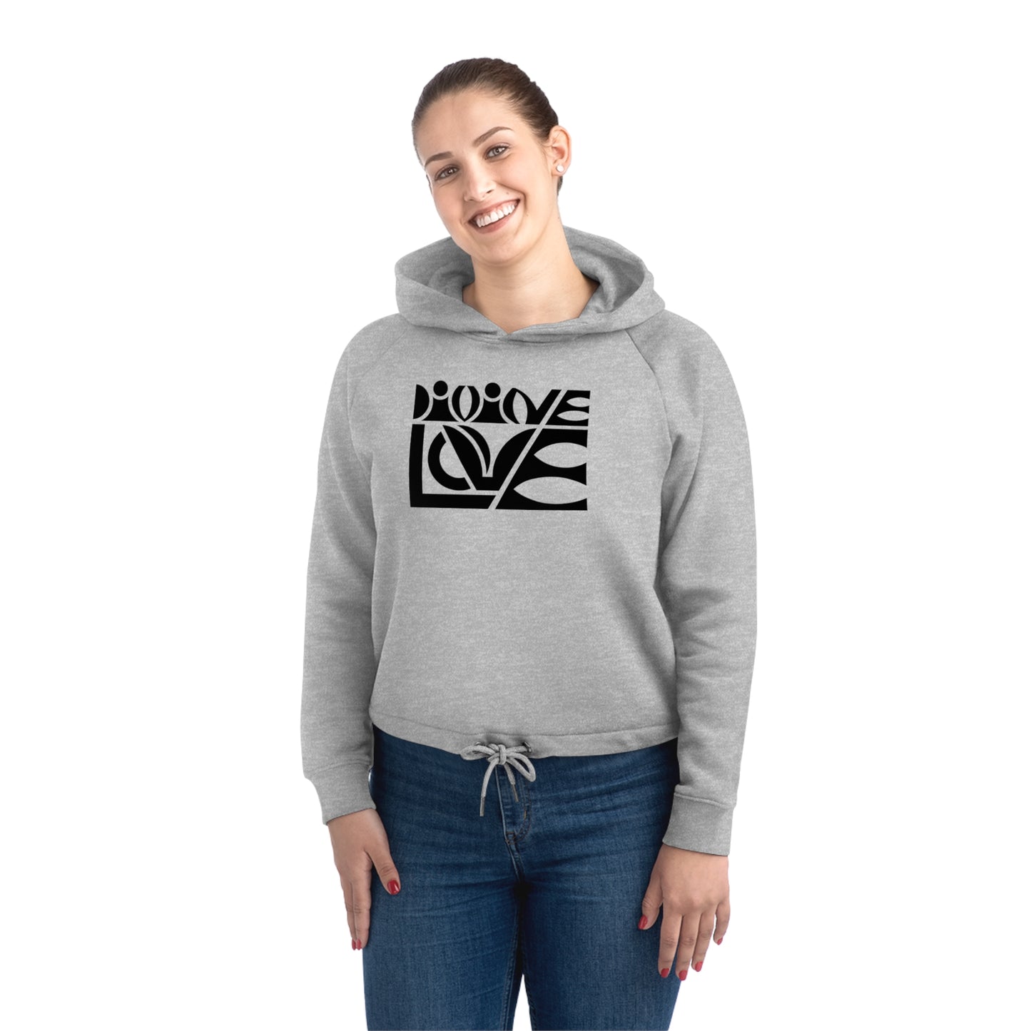 Women's Bower 85% Organic Cotton Cropped Hoodie (Divine Love)